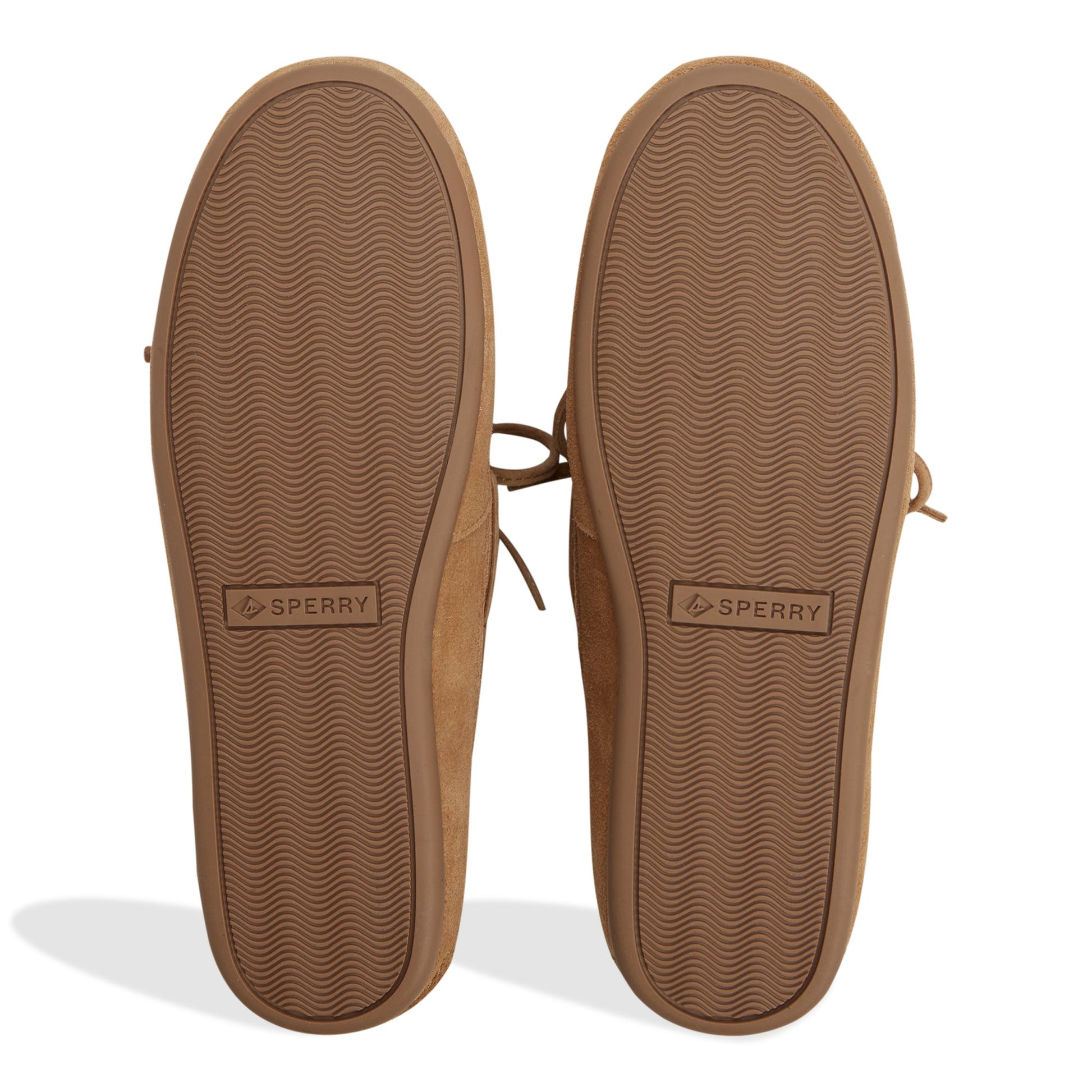Close-up of the Medium beige Sperry x Aritzia Slim Boat Shoe Boat Shoe