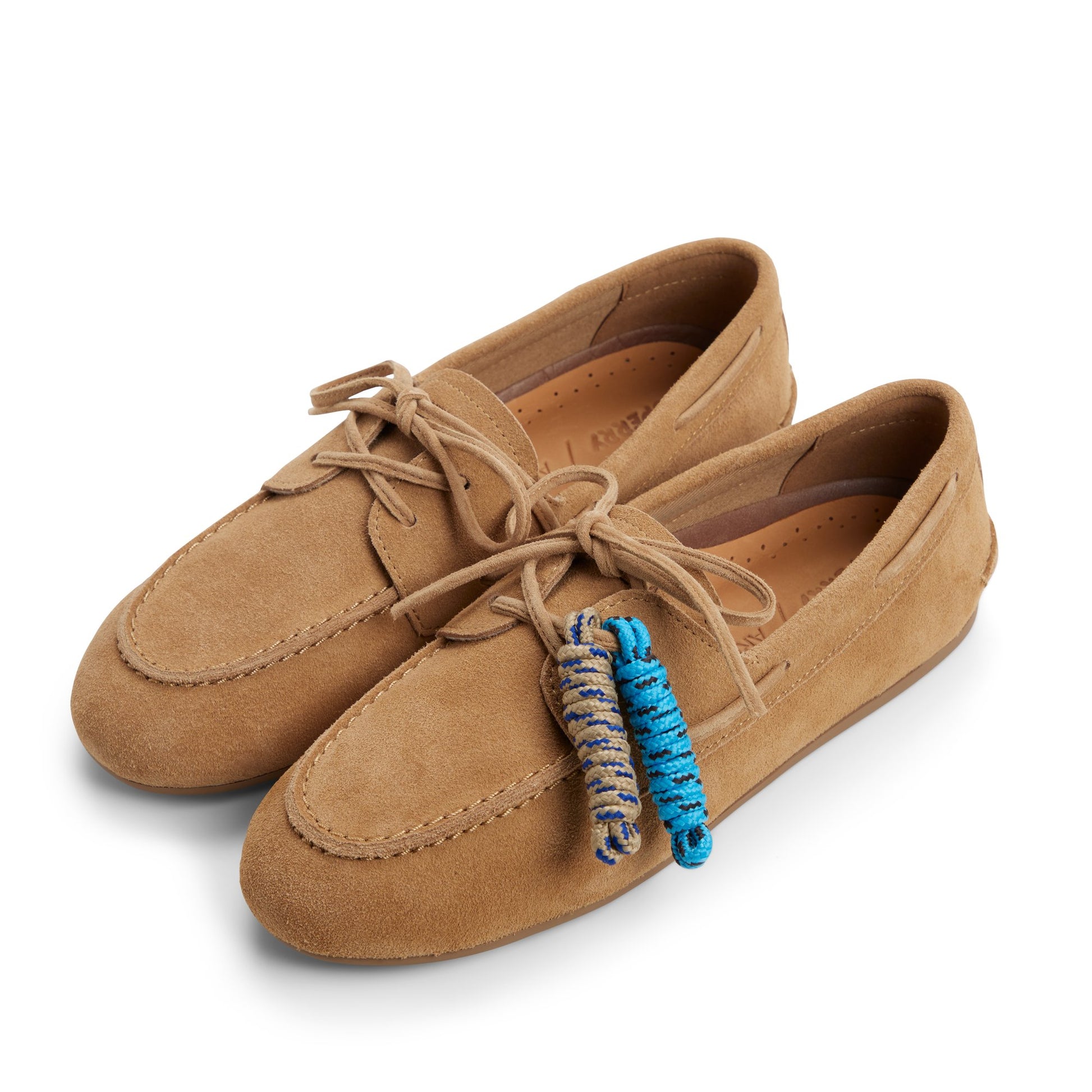 View of Medium beige Sperry x Aritzia Slim Boat Shoe Boat Shoe's sole