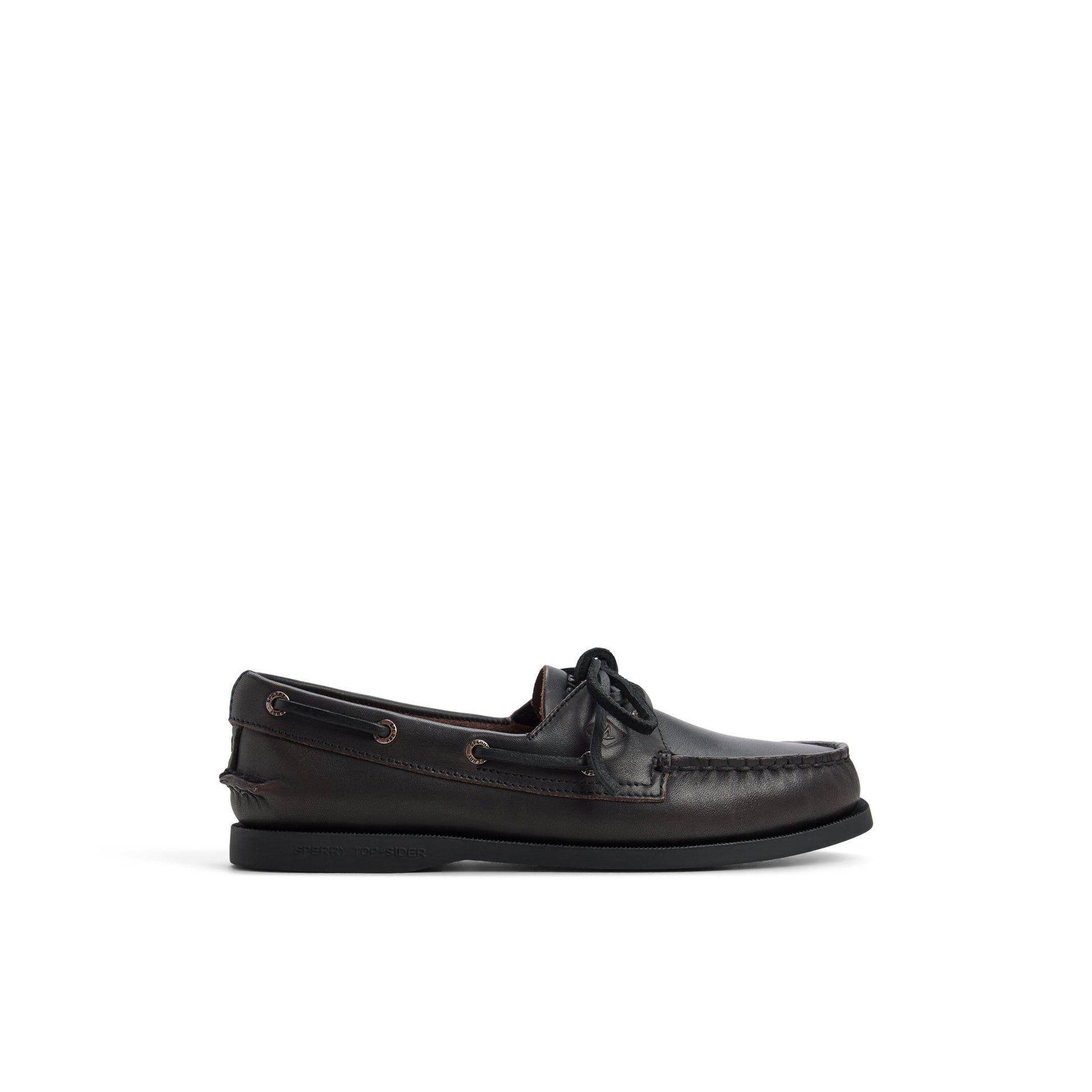 Main View of Black combo Sperry x Aritzia Authentic Original™ 2-Eye Boat Shoe Boat Shoe for Womens