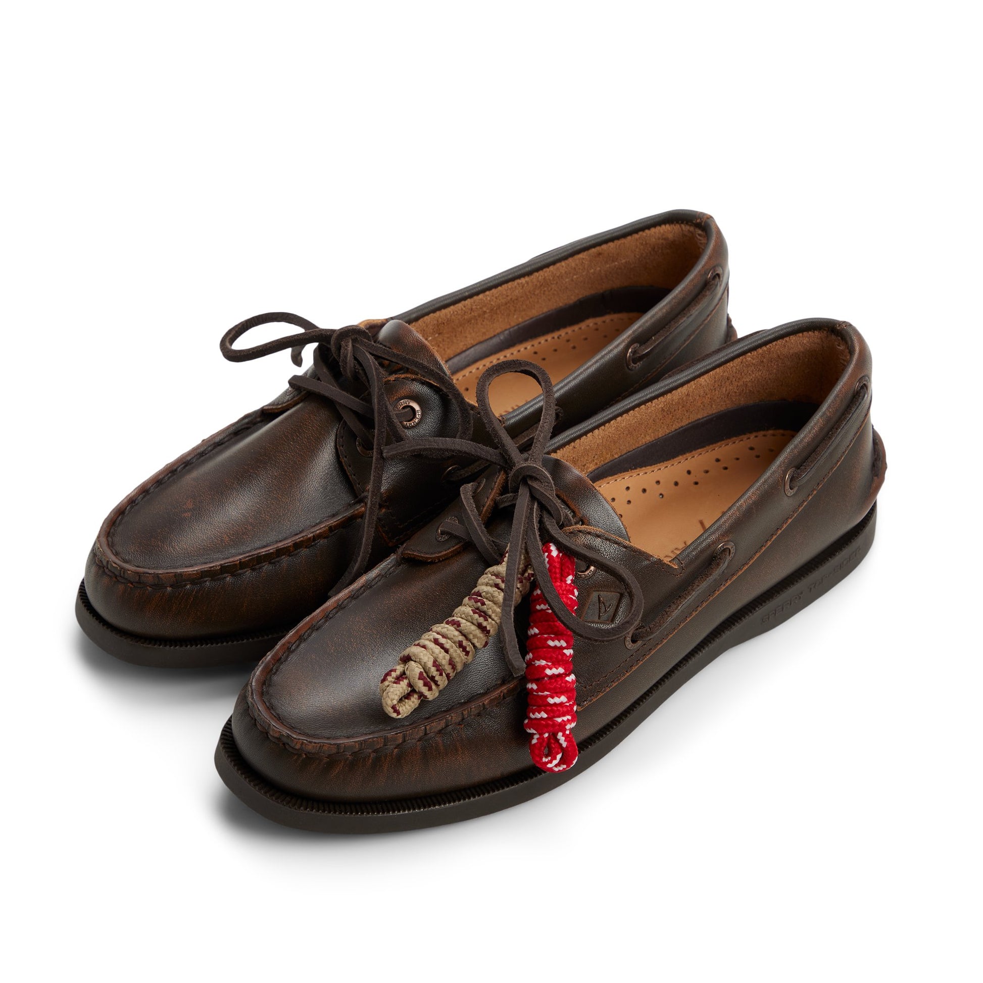 View of Dark brown Sperry x Aritzia Authentic Original™ 2-Eye Boat Shoe Boat Shoe's sole