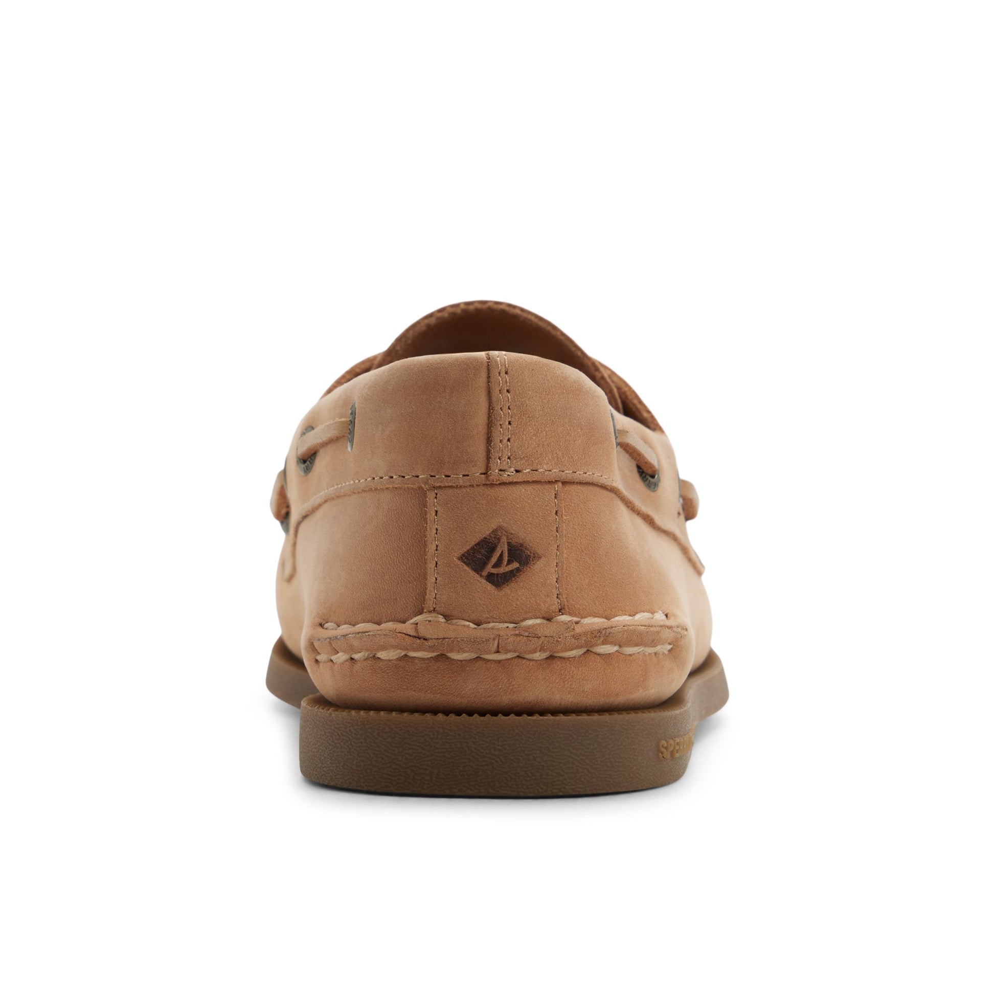 Three-quarter angle of Royal brown Authentic Original™ 2-Eye Woven Boat Shoe Boat Shoe's front side