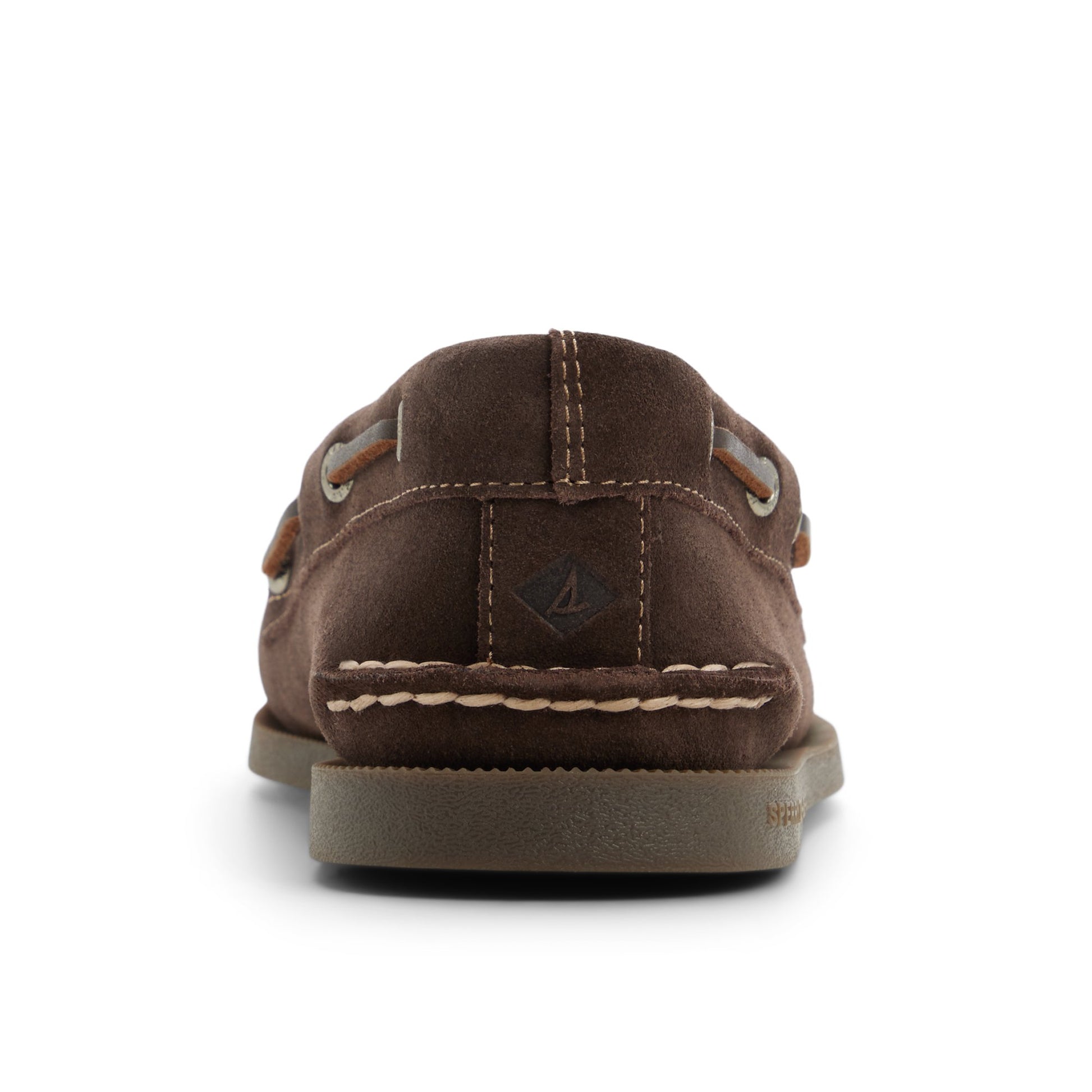 Three-quarter angle of Dark brown Authentic Original™ 2-Eye Woven Boat Shoe Boat Shoe's front side