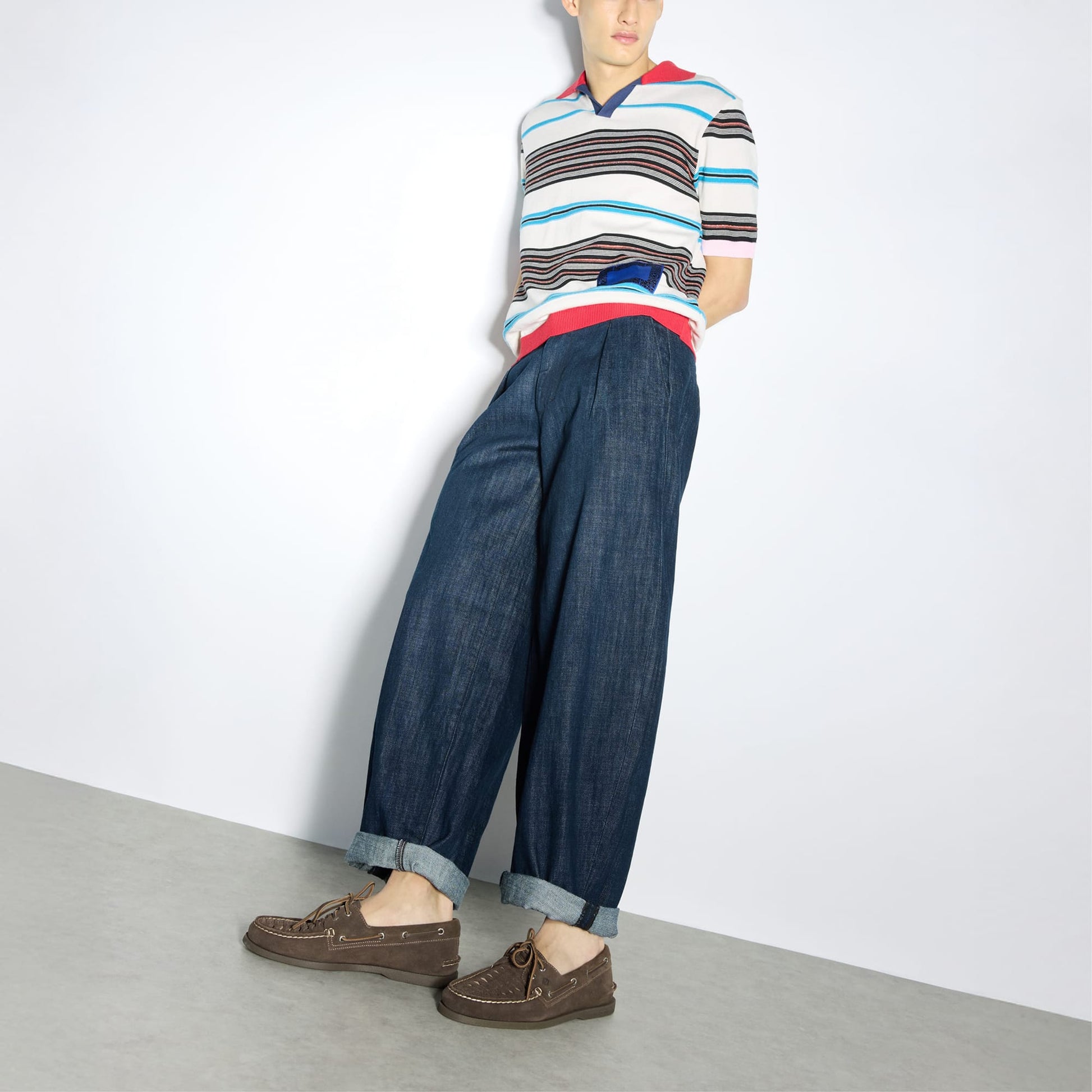 Product media for Authentic Original™ 2-Eye Woven Boat Shoe