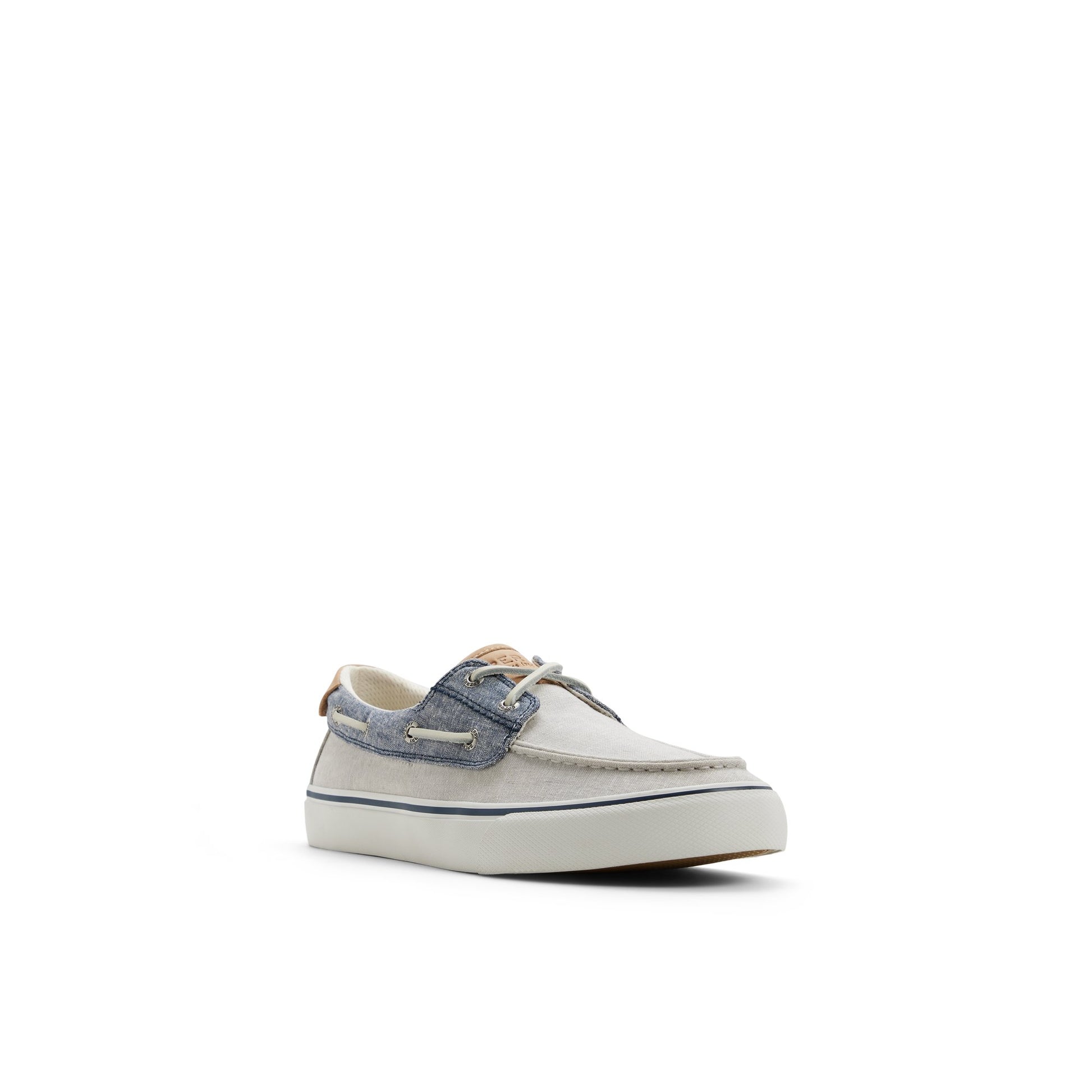 Side view of Mid grey Helm 2 Eye Sneaker