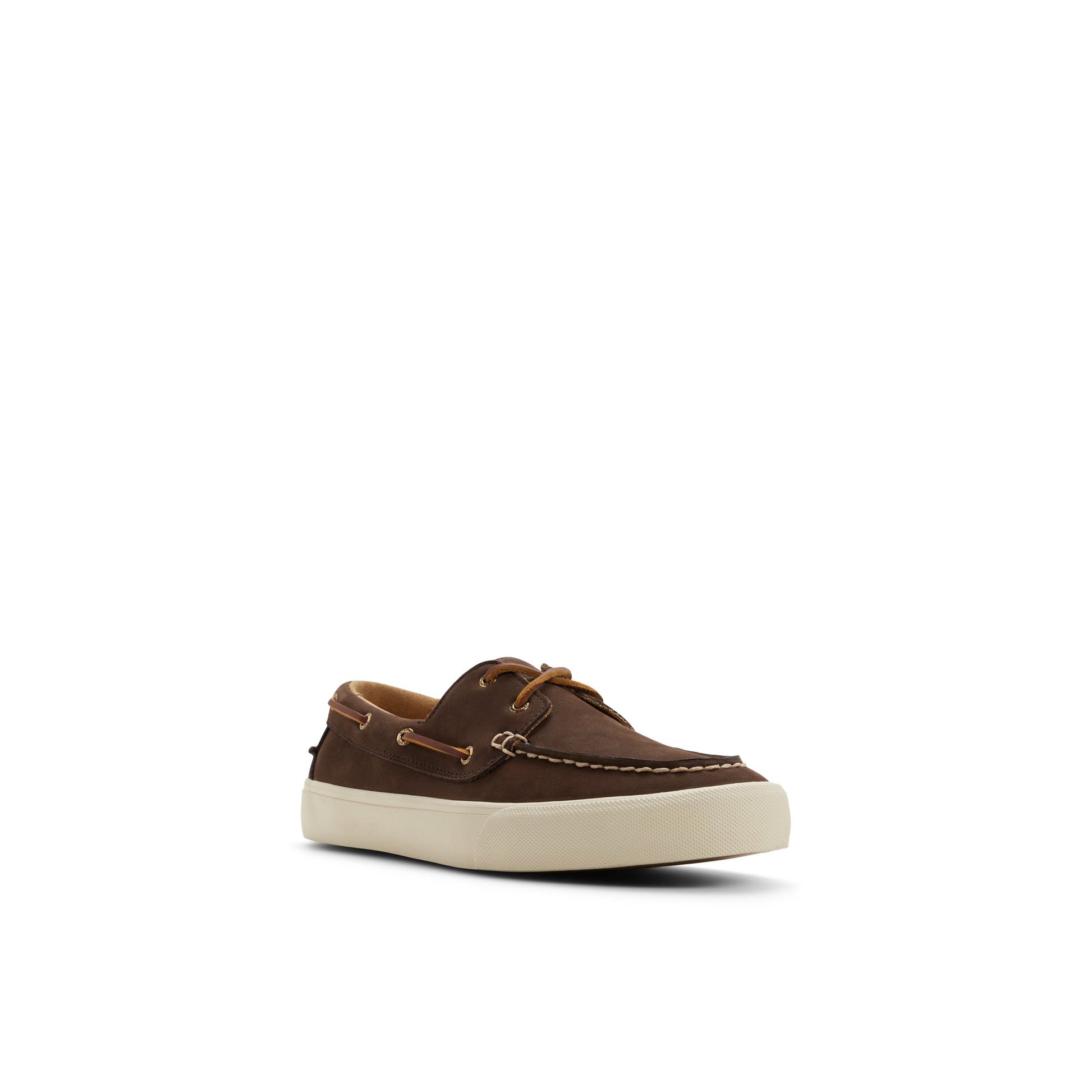Side view of Brown Gold Cup™ 2-Eye Sneaker