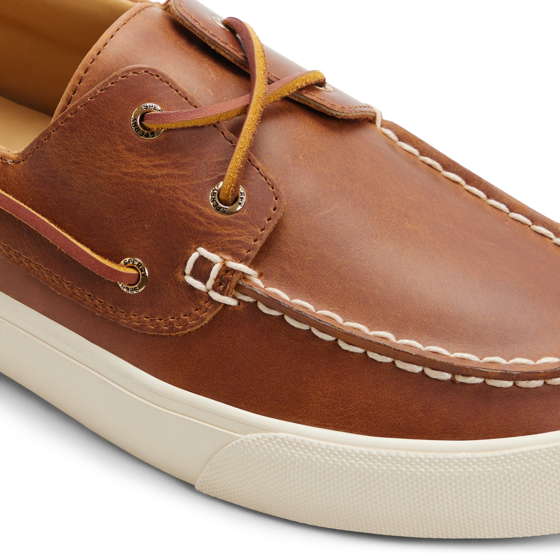 View of Open tan Gold Cup™ 2-Eye Sneaker 's sole