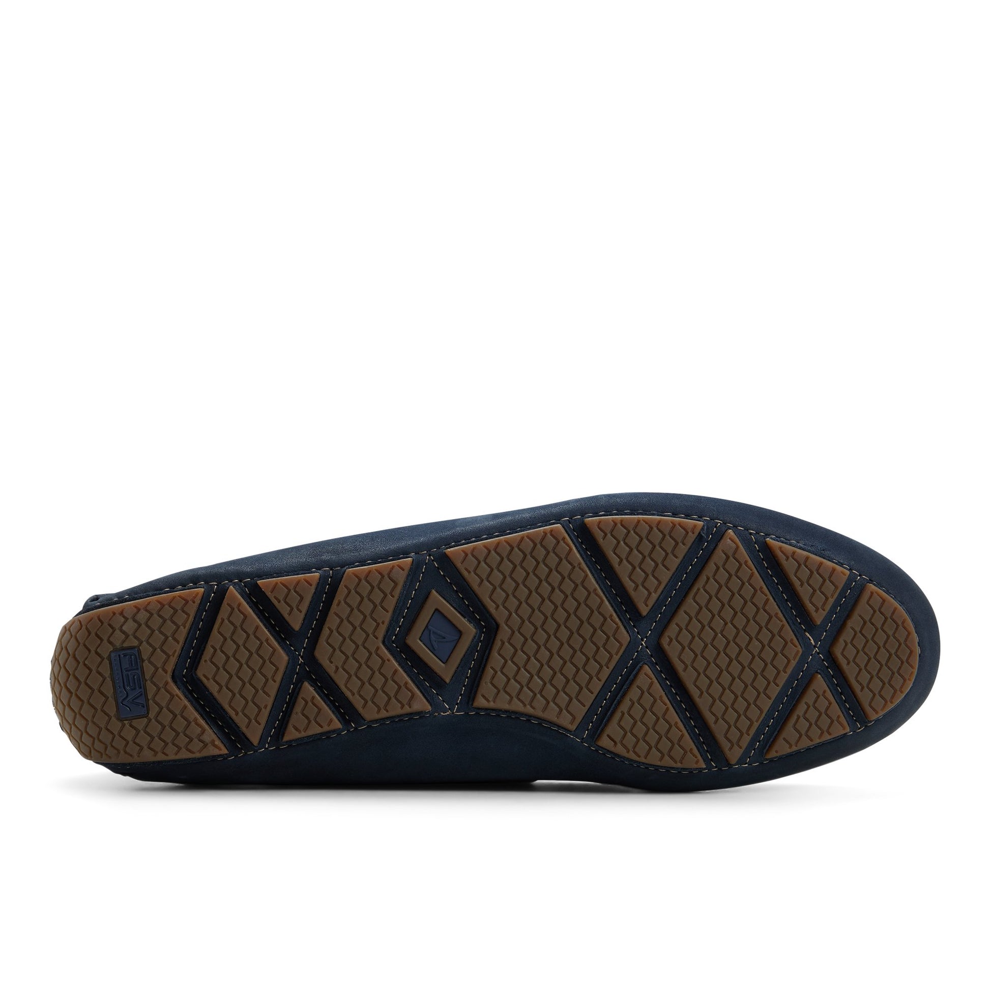 Close-up of the Navy Gold Cup™ Sharpwell  2-Eye Driver Driver Shoes