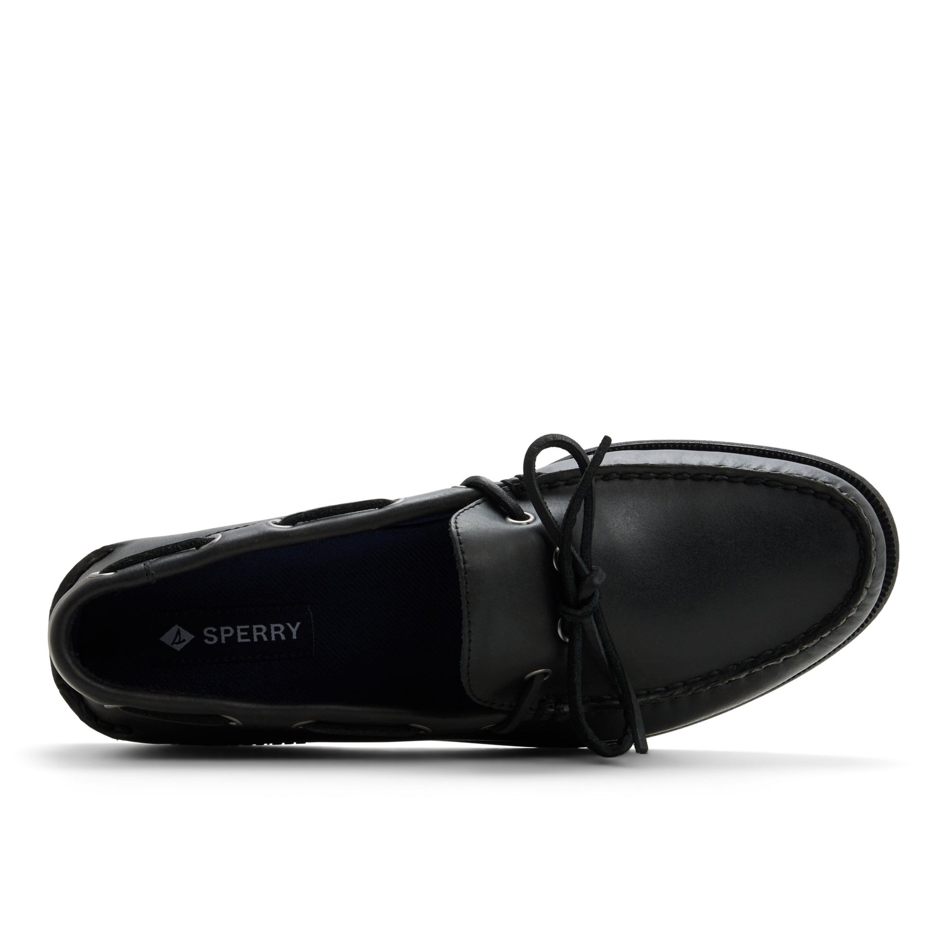 Top-down view of the Other black Authentic Original™ 1-Eye Boat Shoe Boat Shoes