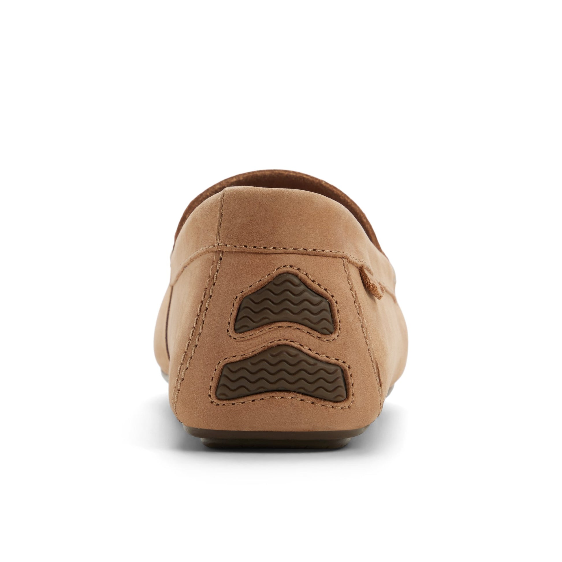 Three-quarter angle of Royal brown Wave Driver Loafer Driver Shoes's front side