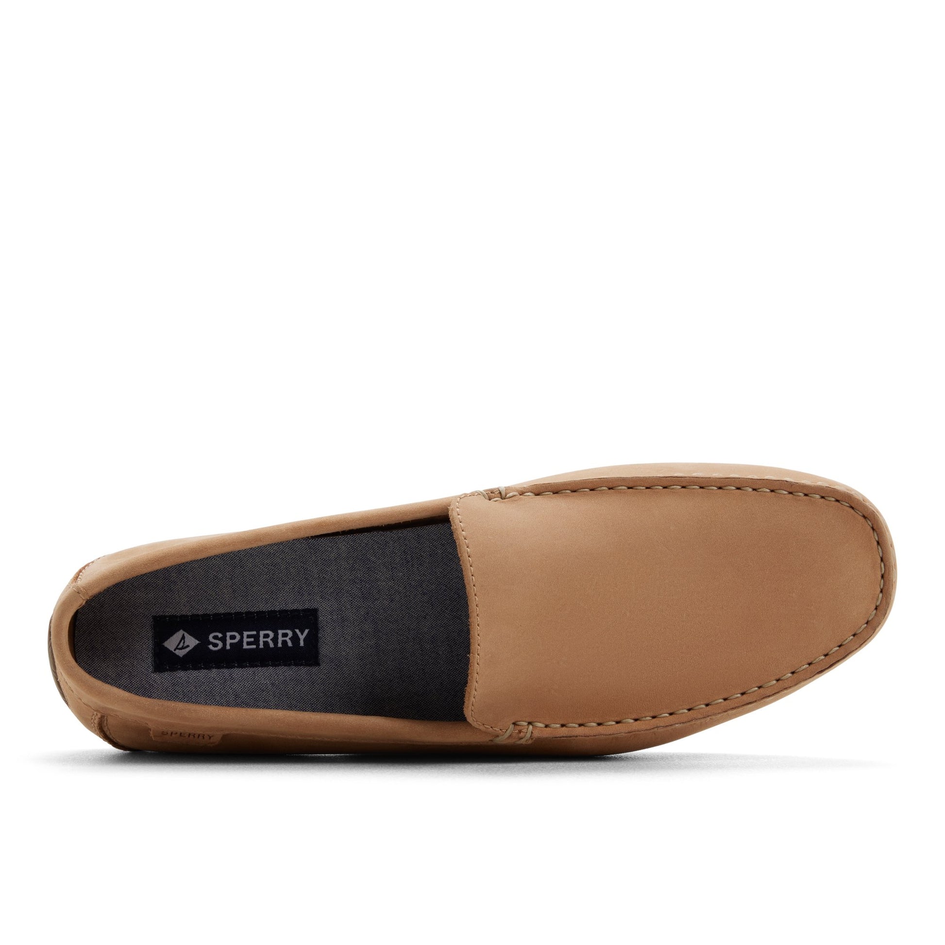 Top-down view of the Royal brown Wave Driver Loafer Driver Shoes