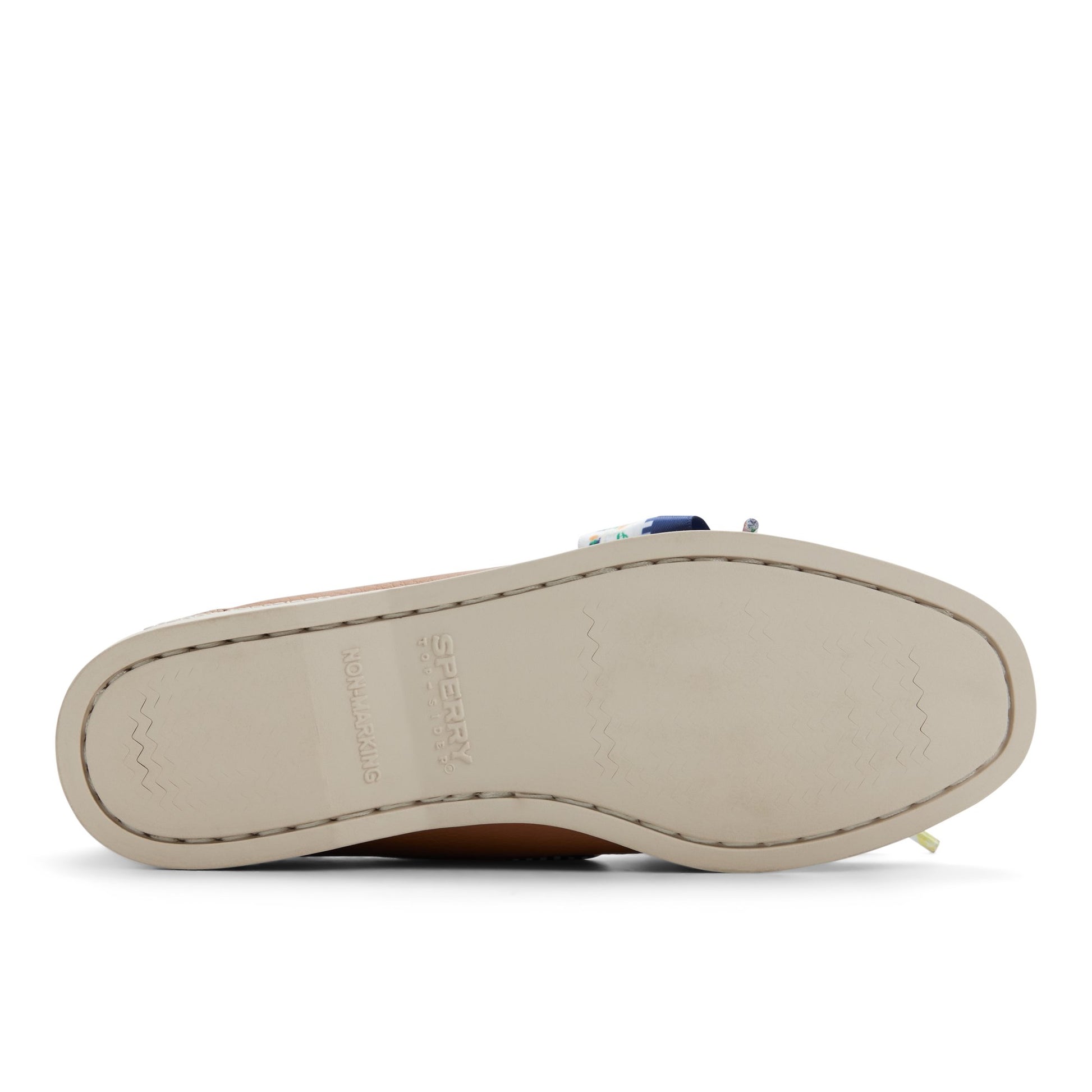 Close-up of the Tan Authentic Original™ 1 Eye Boat Shoe Boat Shoe