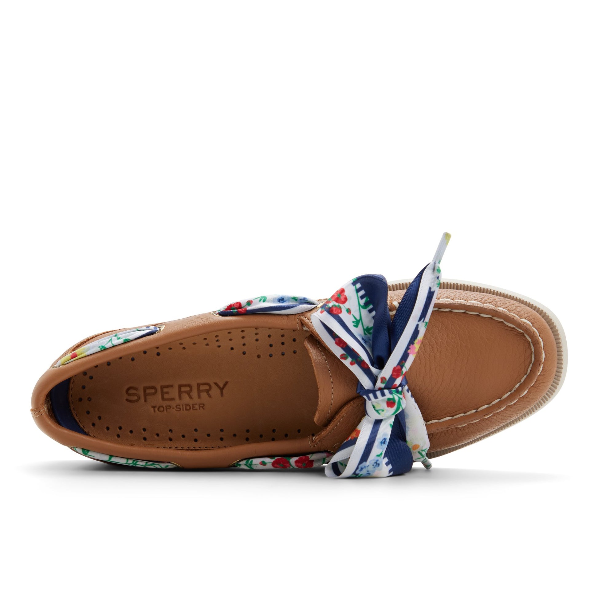 Top-down view of the Tan Authentic Original™ 1 Eye Boat Shoe Boat Shoe