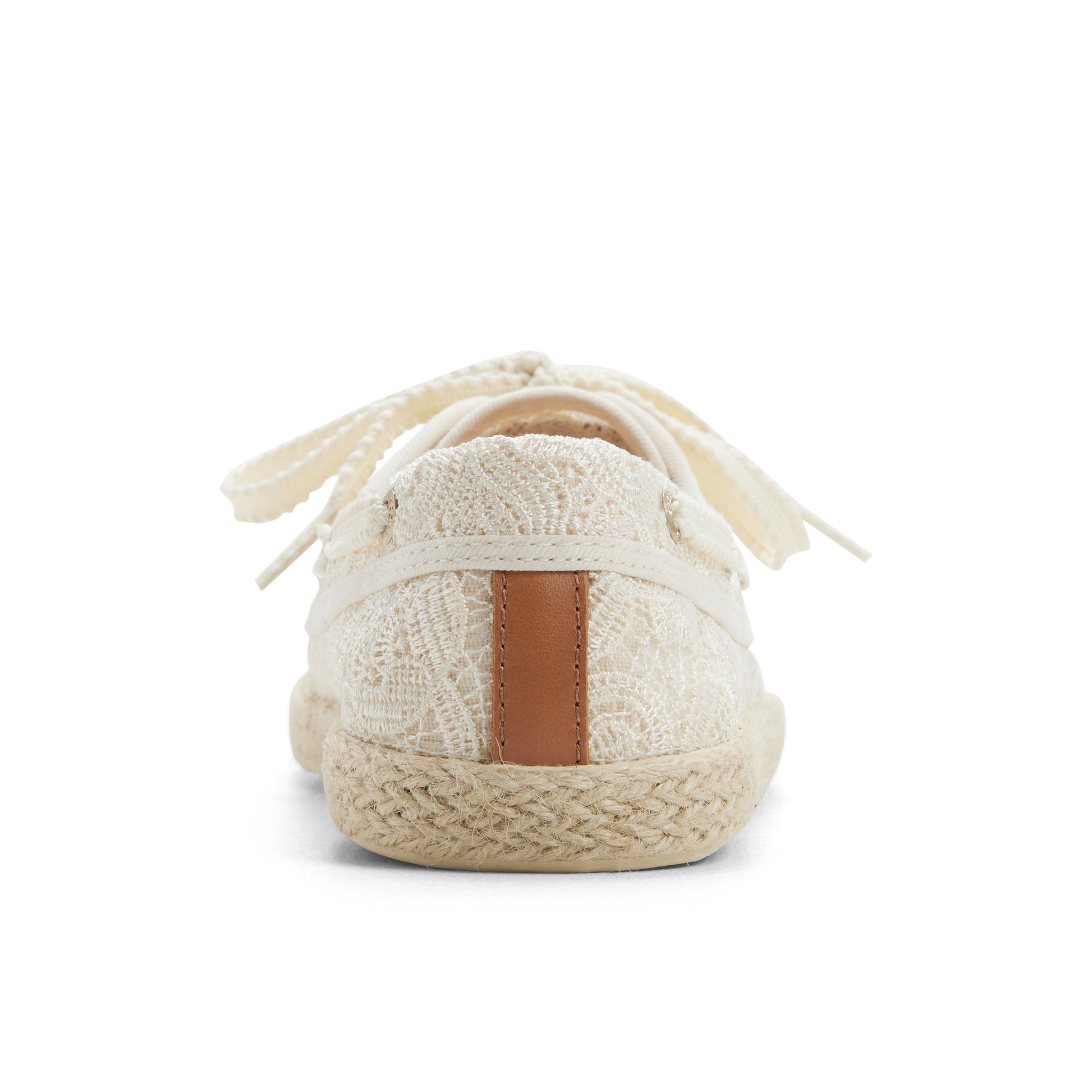 Three-quarter angle of Cream Venice Boat Sneaker Low Top Sneakers's front side