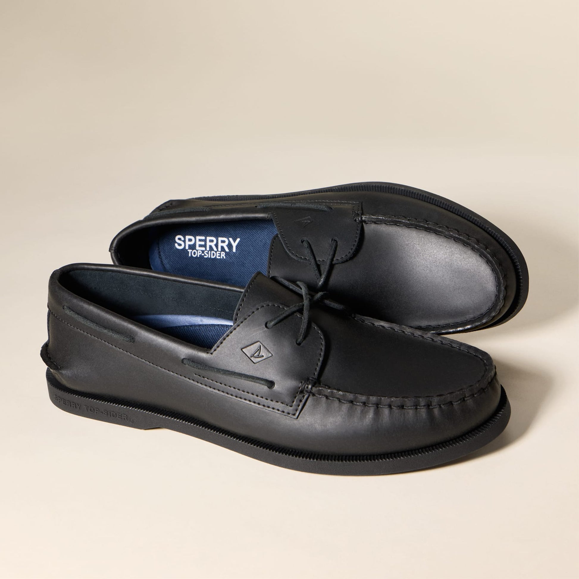 Product media for Authentic Original™ 2-Eye Cross Lace Boat Shoe