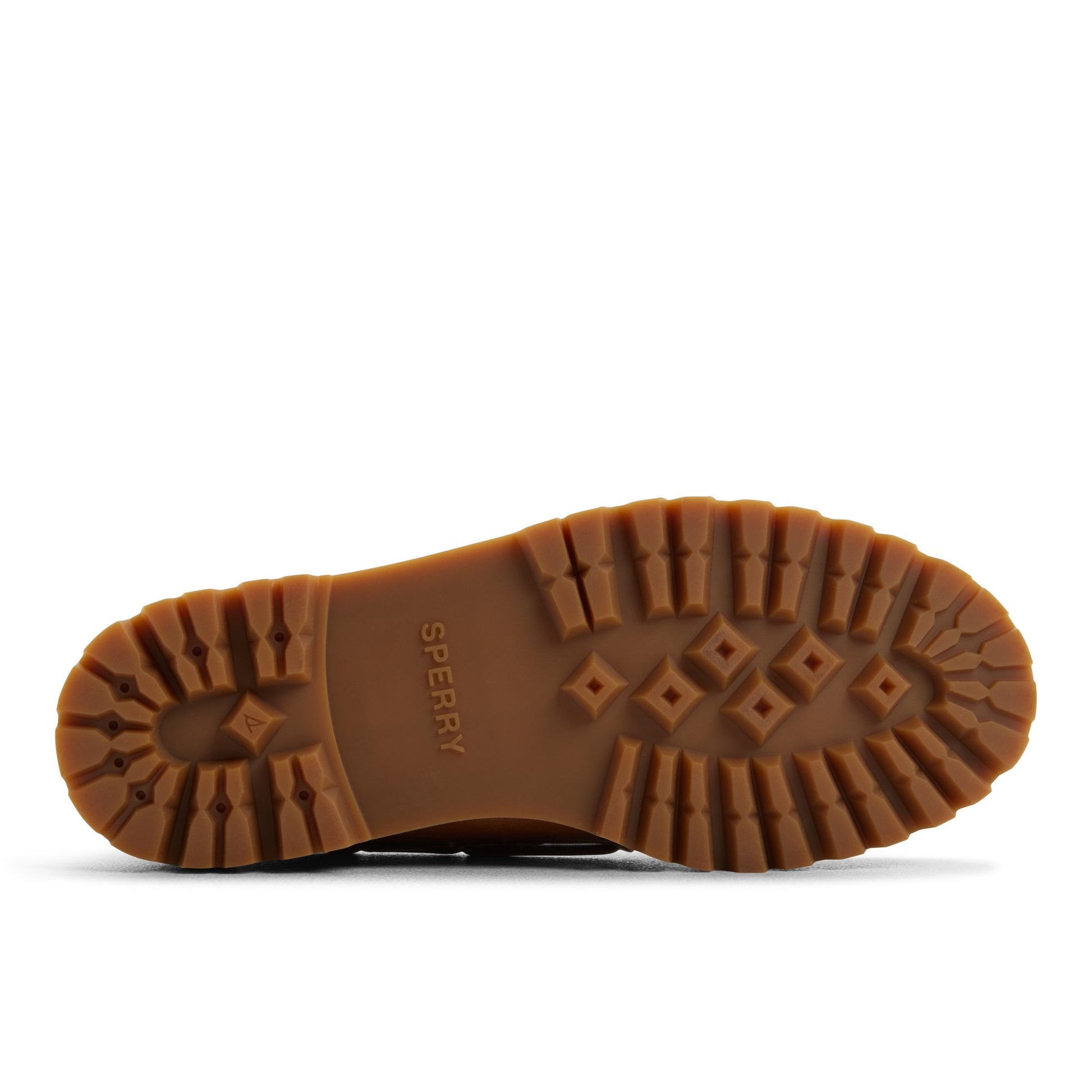 Close-up of the Tan Authentic Original™ 2 Eye Low Lug Boat Shoe