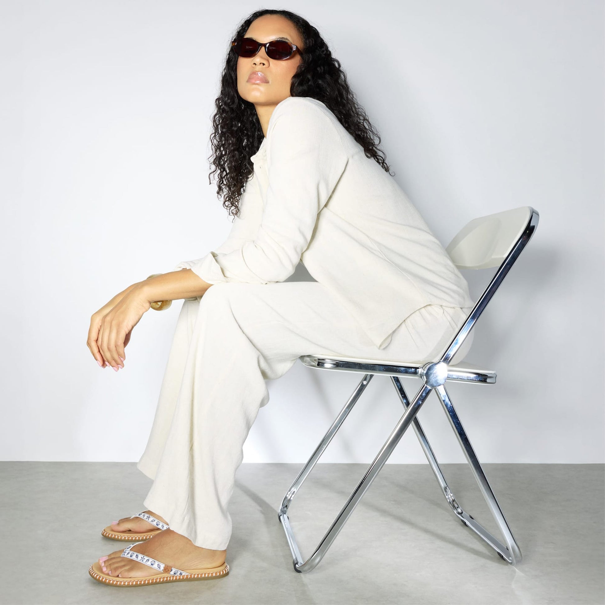 Product media for Isla Thong Embroider Sandal