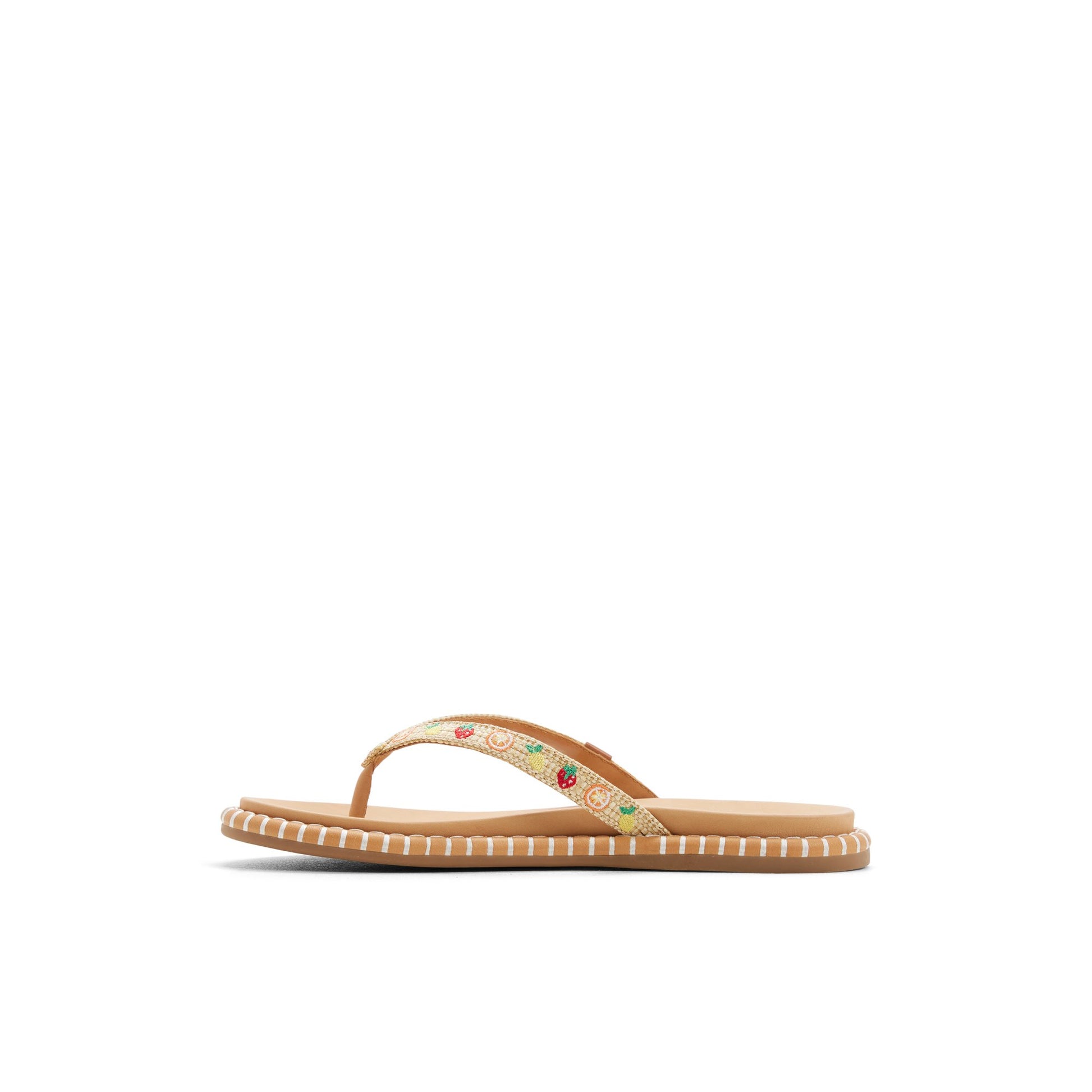 Three-quarter angle of Assorted Isla Thong Embroider Sandal 's back side