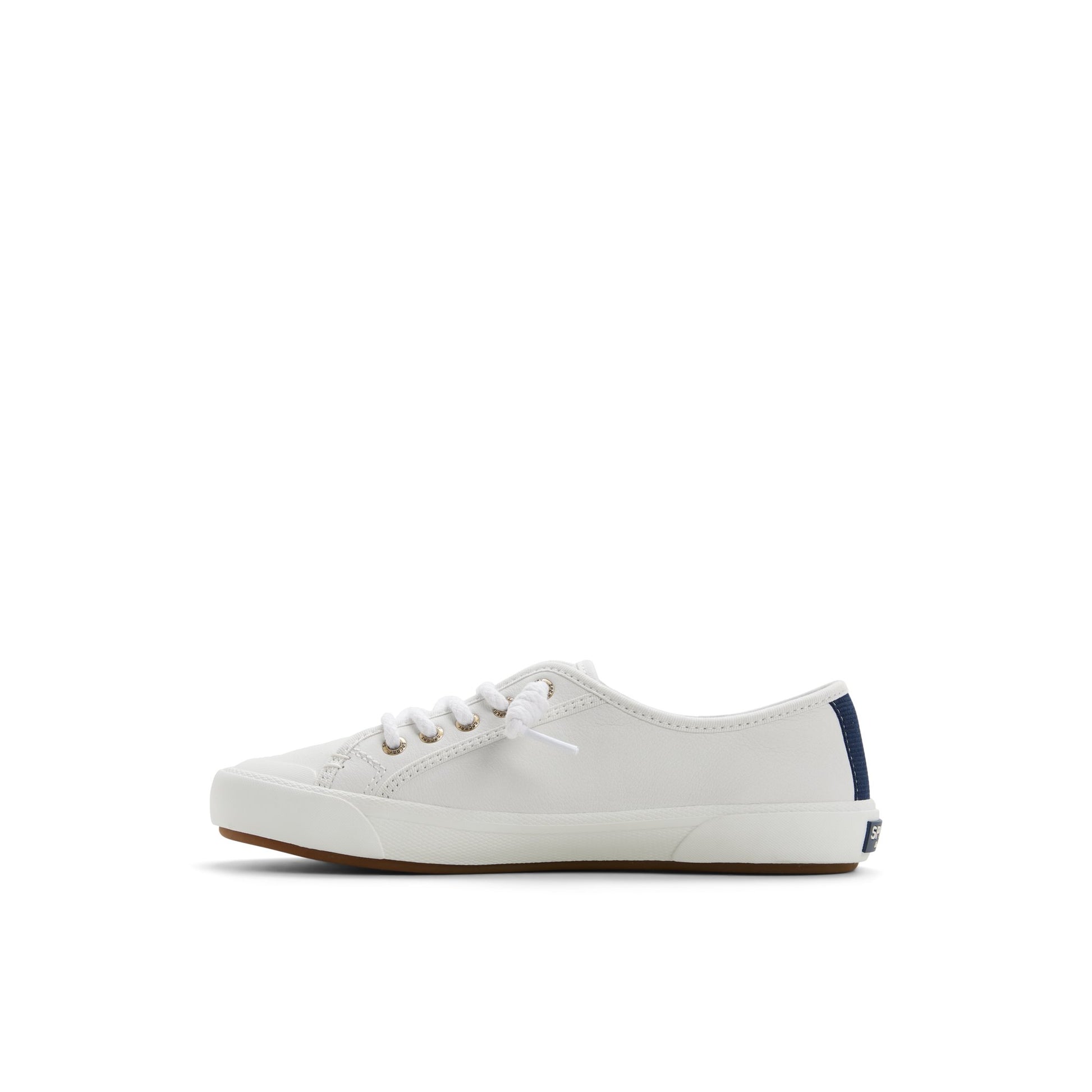 Three-quarter angle of White Pierwave 2 Lace to Toe Sneaker Low Top Sneakers's back side
