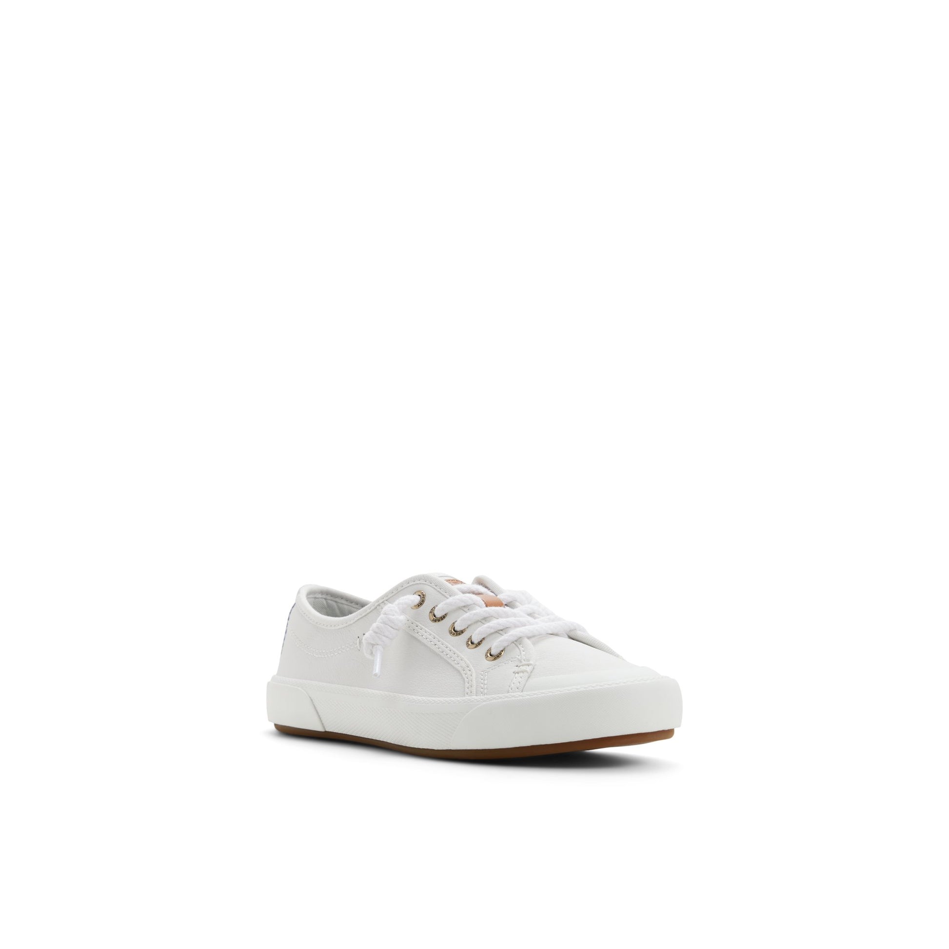 Side view of White Pierwave 2 Lace to Toe Sneaker Low Top Sneakers