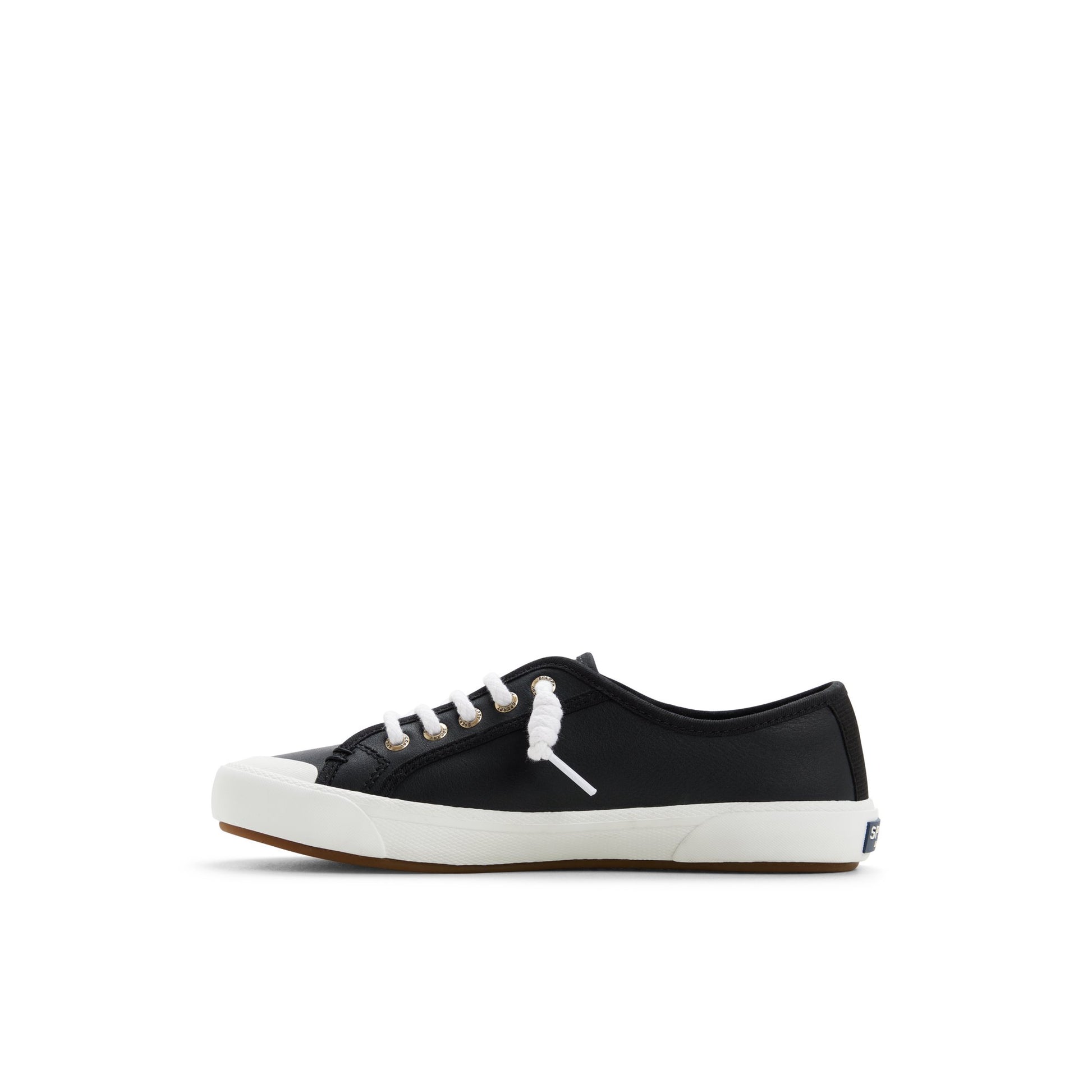Three-quarter angle of Black Pierwave 2 Lace to Toe Sneaker 's back side