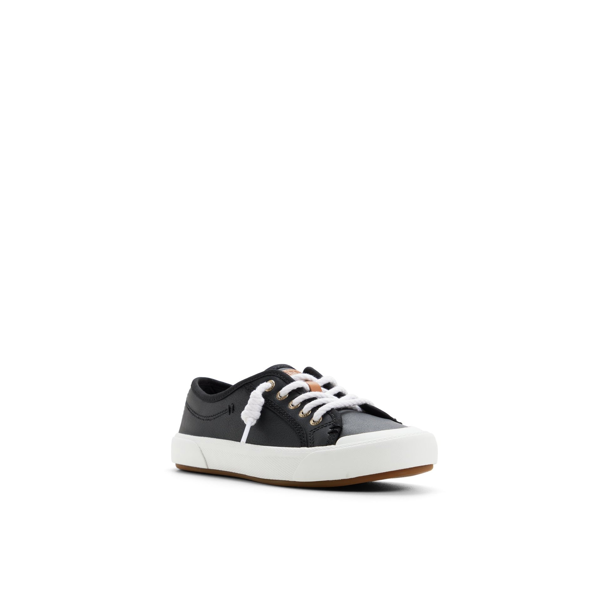 Side view of Black Pierwave 2 Lace to Toe Sneaker