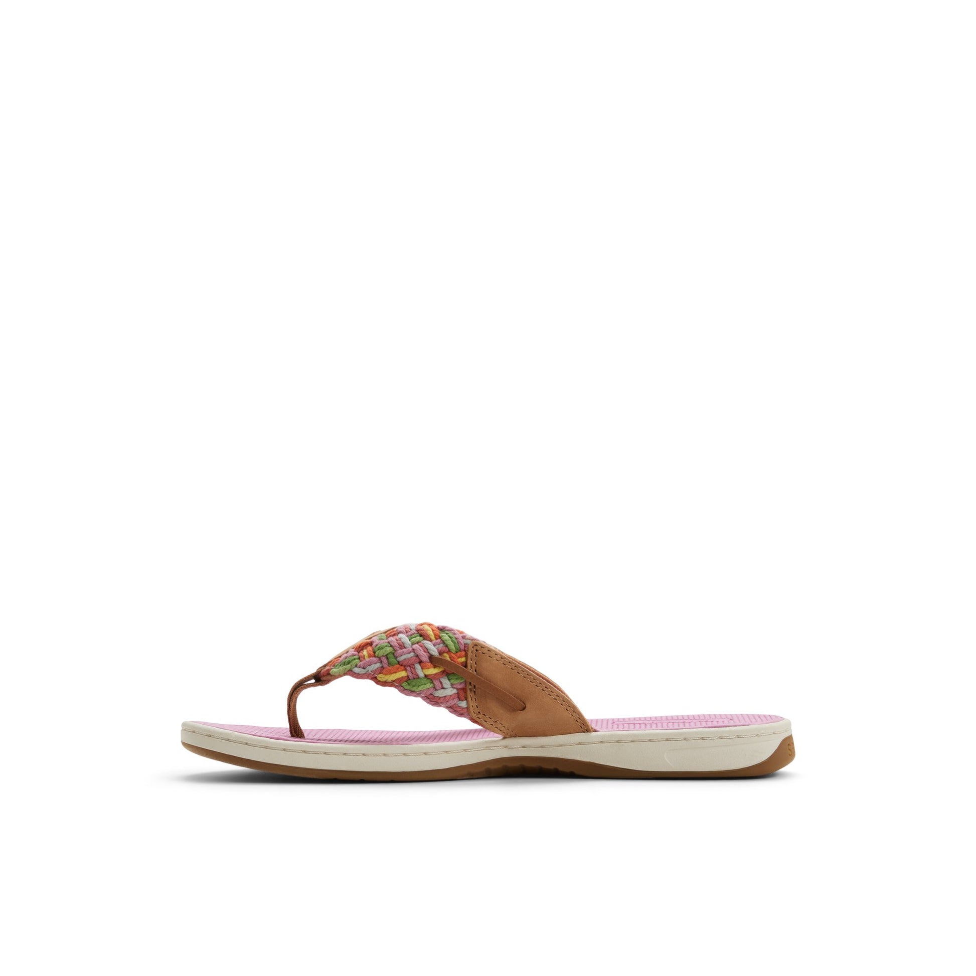 Three-quarter angle of Bright multi Parrotfish Sandal 's back side