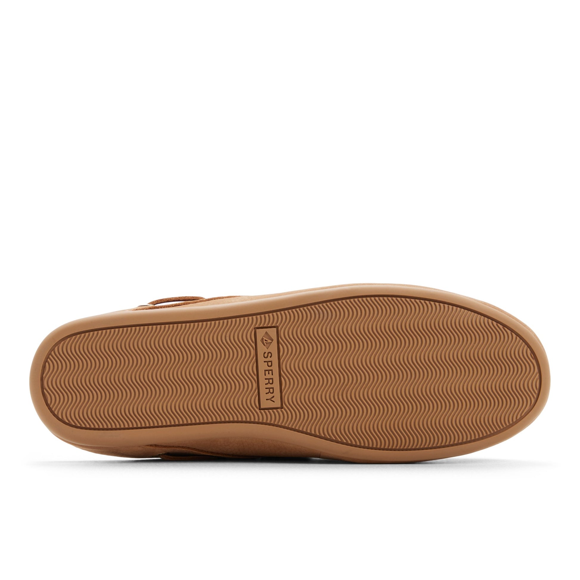 Close-up of the Tan Slim Boat Mule Boat Shoe