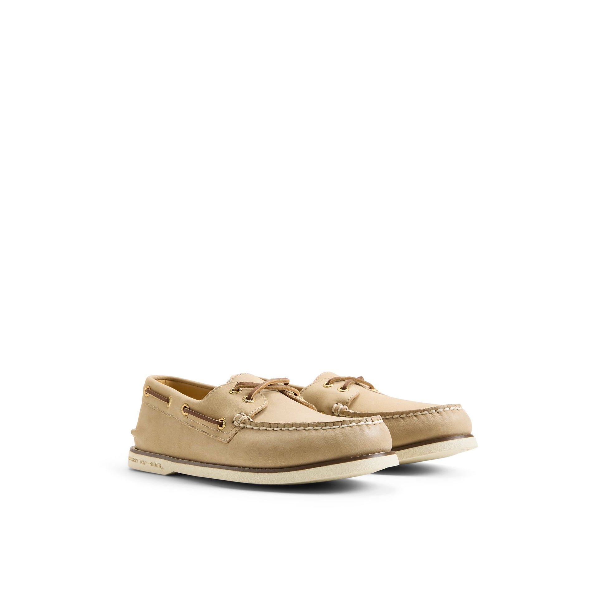 Side view of Ivory Gold Cup™ Authentic Original™ 2-Eye Boat Shoe Boat Shoe