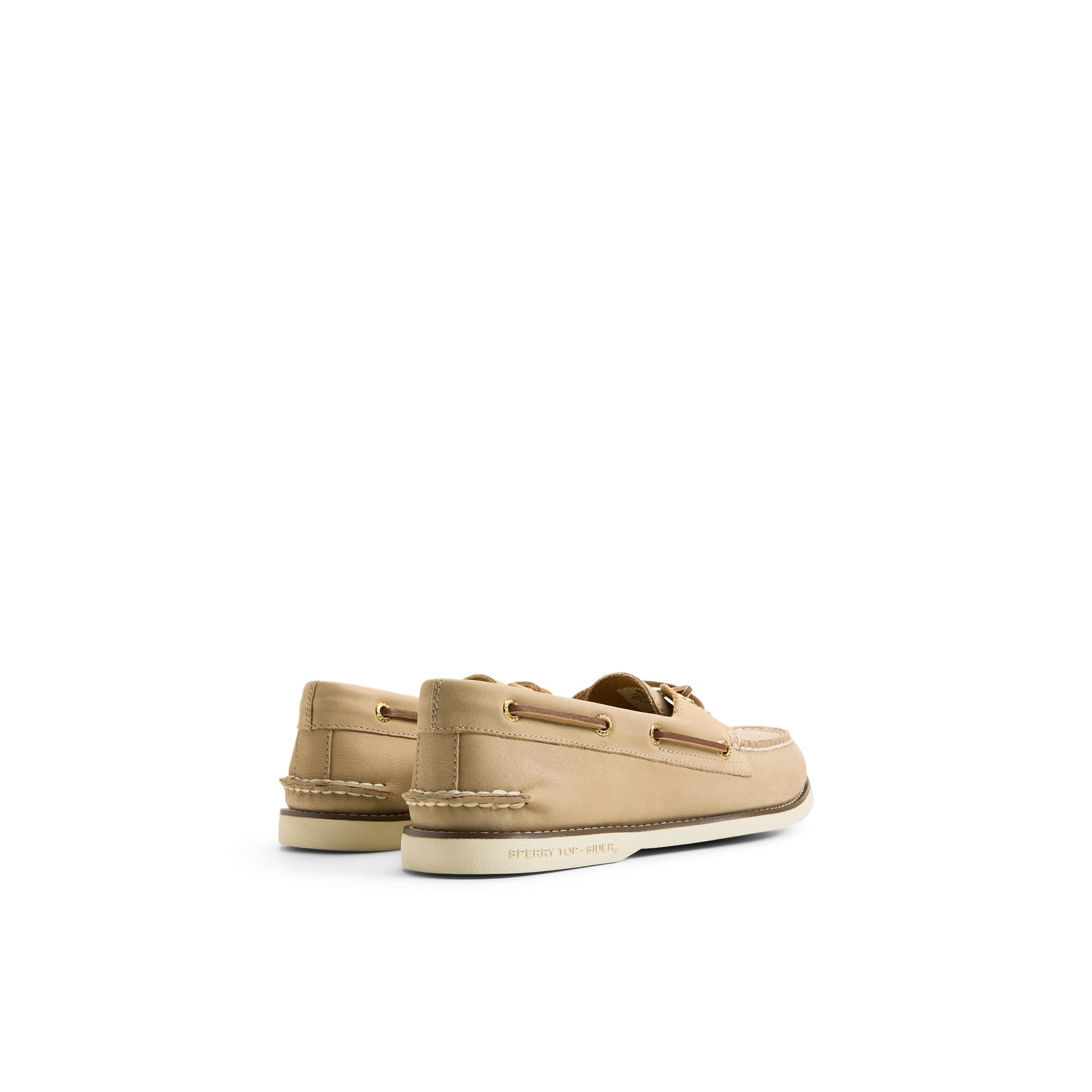 Three-quarter angle of Ivory Gold Cup™ Authentic Original™ 2-Eye Boat Shoe Boat Shoe's front side
