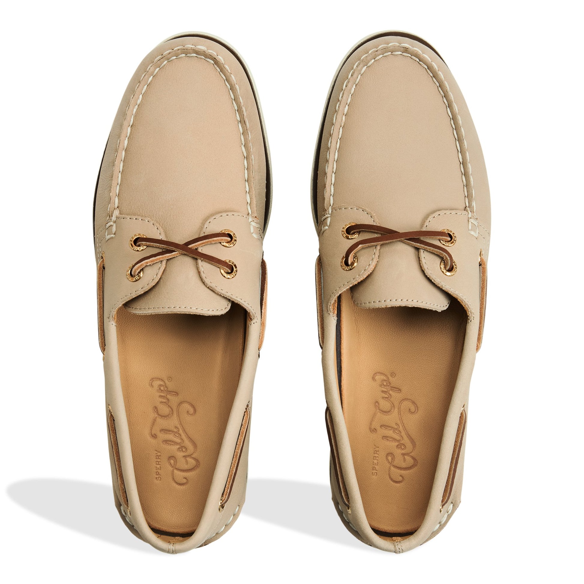 Sperry Top-sider Gold Cup Authentic Original 2-Eye Boat Shoe in Ivory, 11