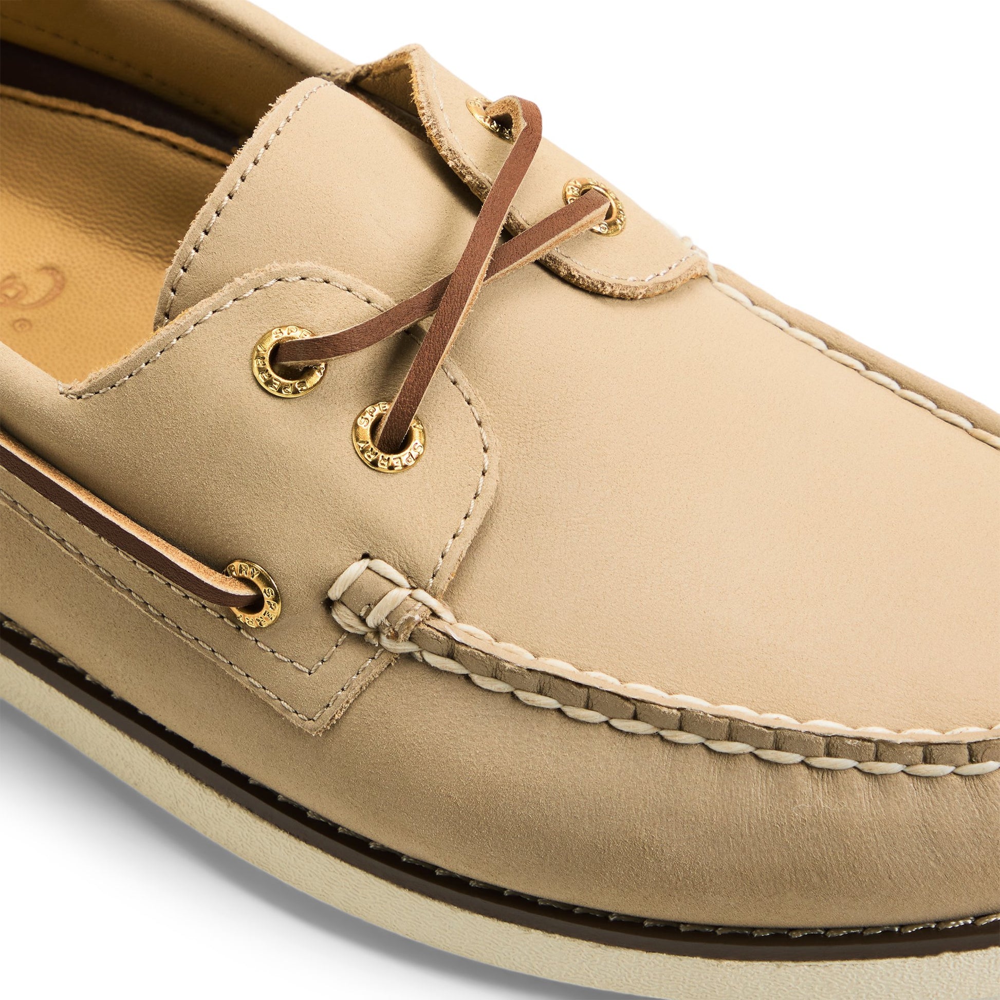 View of Ivory Gold Cup™ Authentic Original™ 2-Eye Boat Shoe Boat Shoe's sole