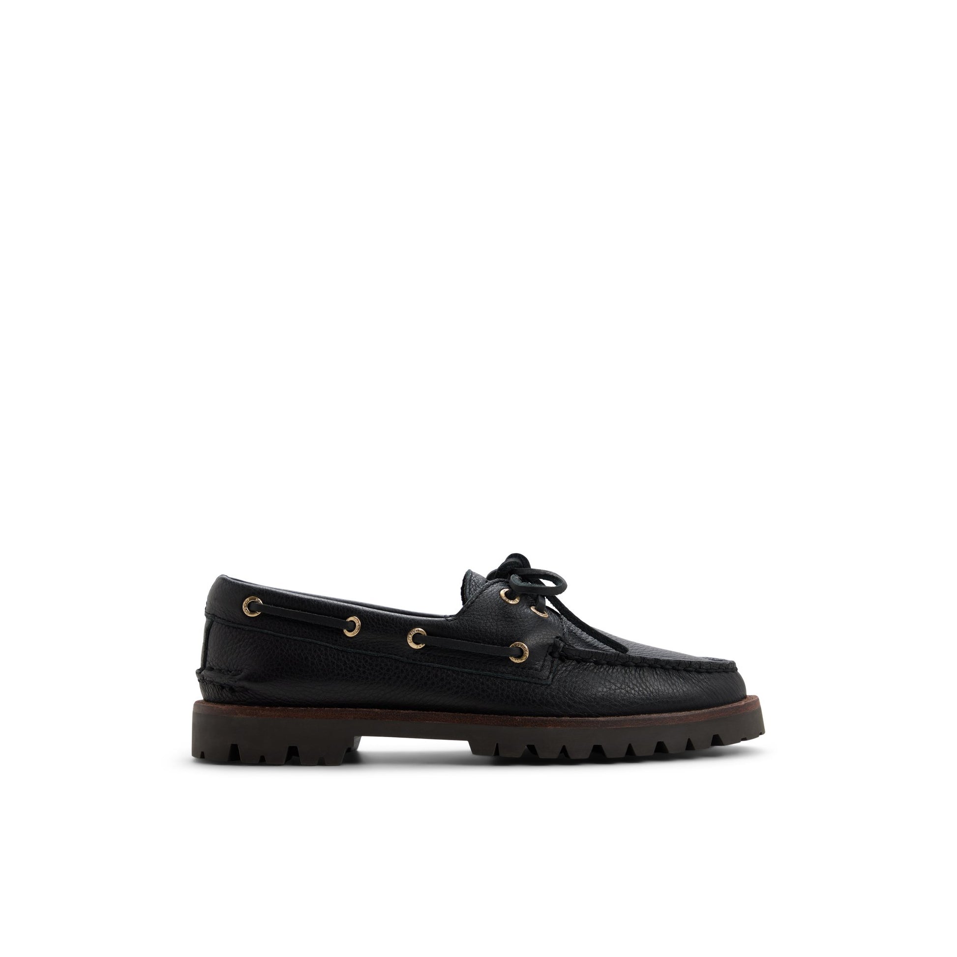 Main View of Black Sperry x Aritzia Authentic Original™ 2 Eye Lug Loafers for Womens