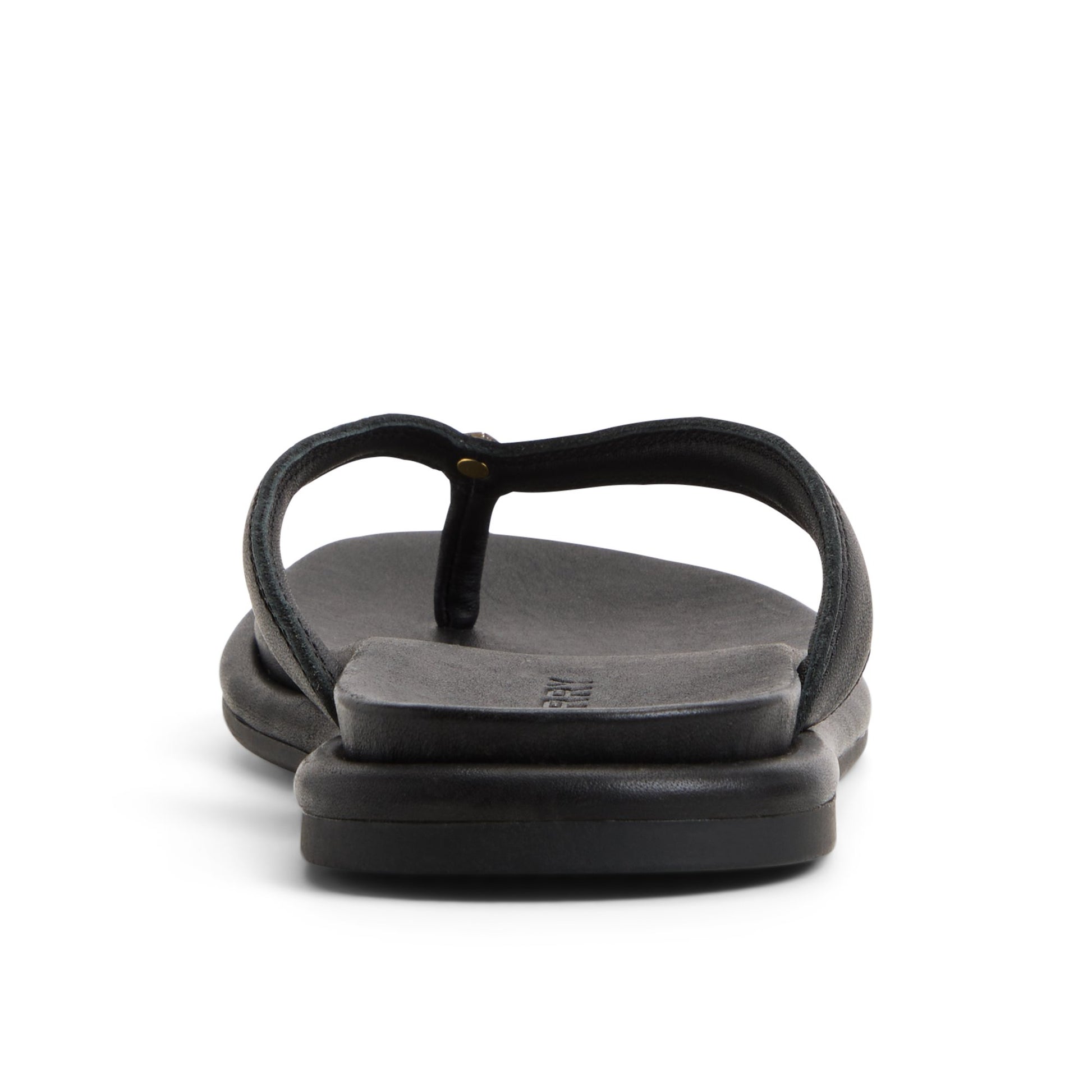 Three-quarter angle of Black/black Isla Thong Sandal Flip Flop Thong Sandals's front side