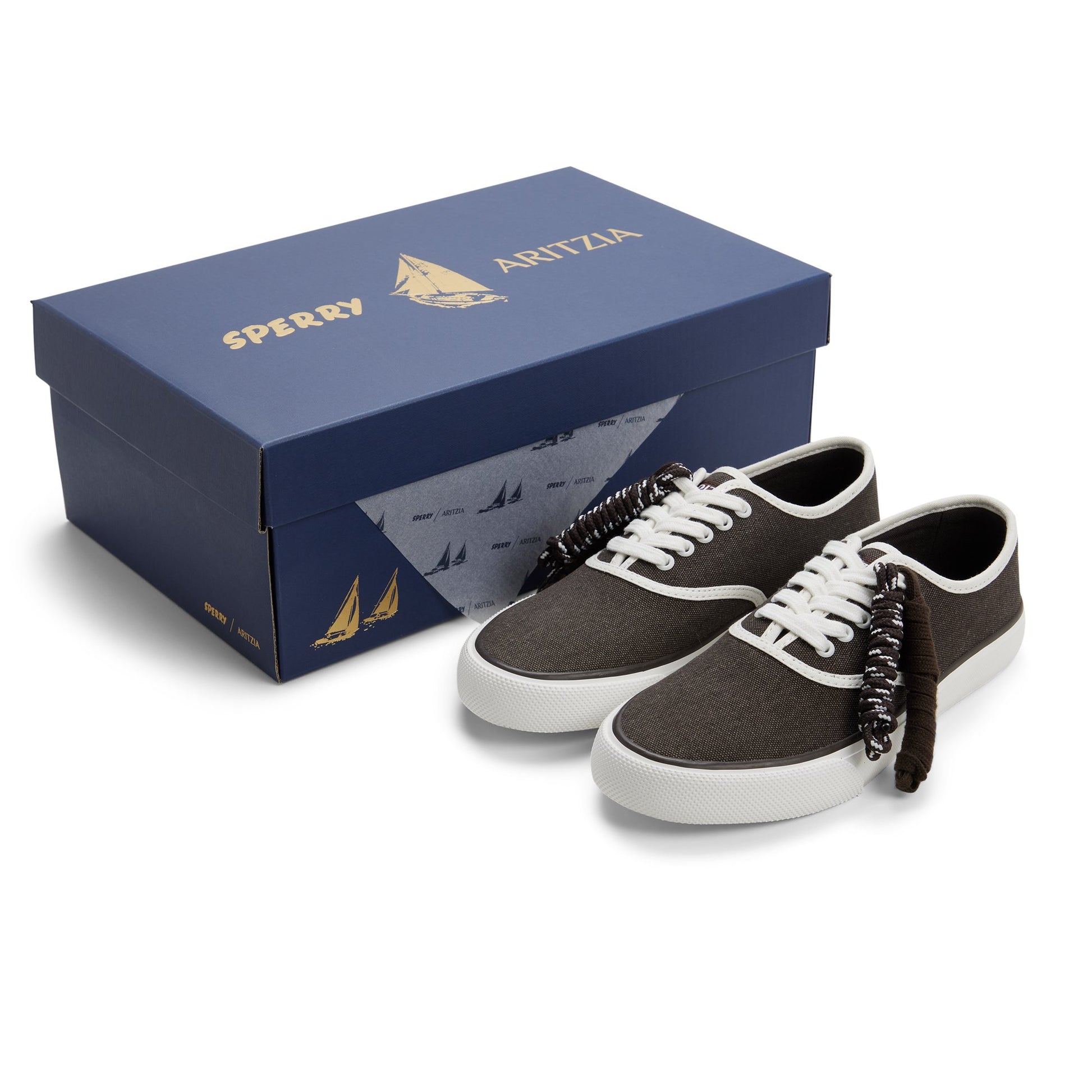 View of Dark brown Sperry x Aritzia CVO Sneaker Low Top Sneakers's sole