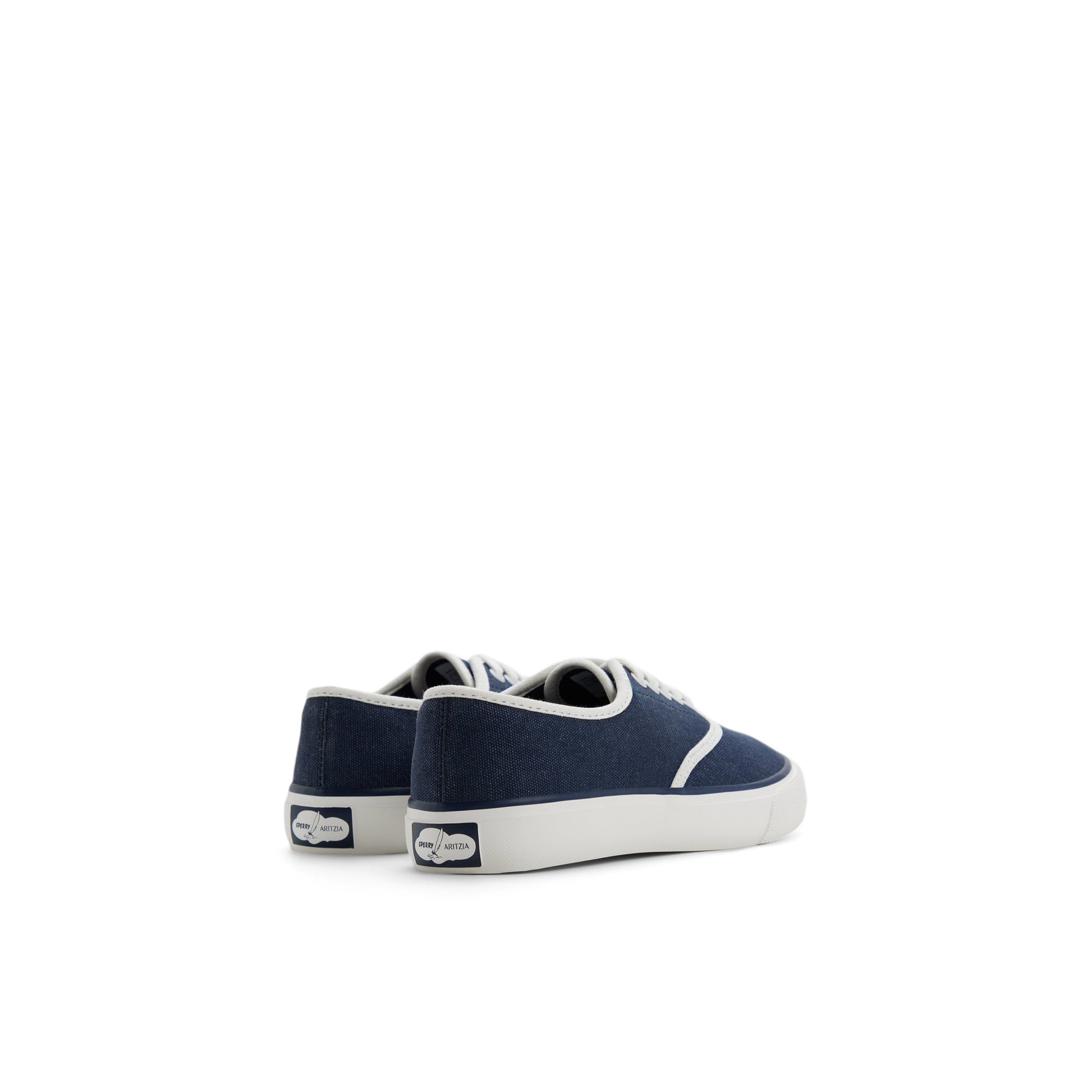 Three-quarter angle of Dark blue Sperry x Aritzia CVO Sneaker Low Top Sneakers's front side