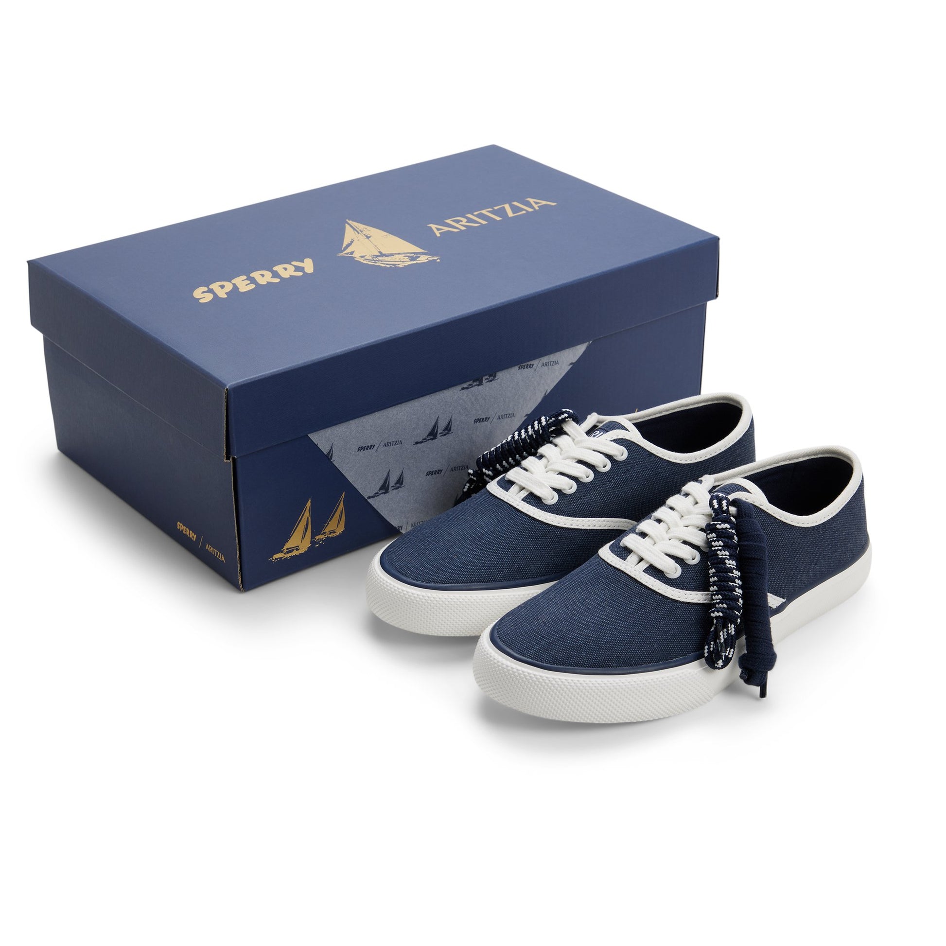View of Dark blue Sperry x Aritzia CVO Sneaker Low Top Sneakers's sole
