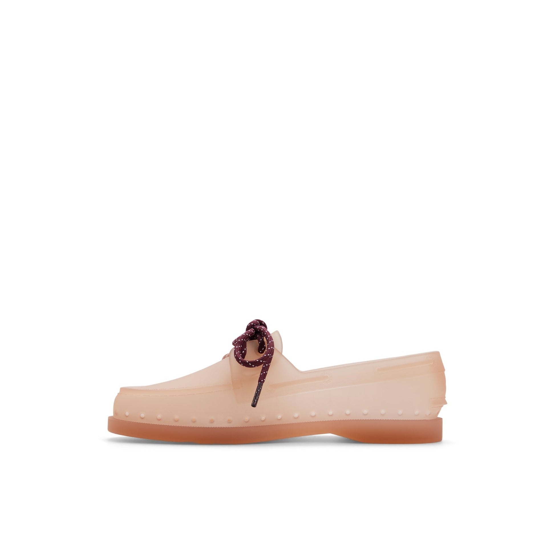 Three-quarter angle of Dark beige Authentic Original™  2-Eye Jelly Boat Shoe 's back side