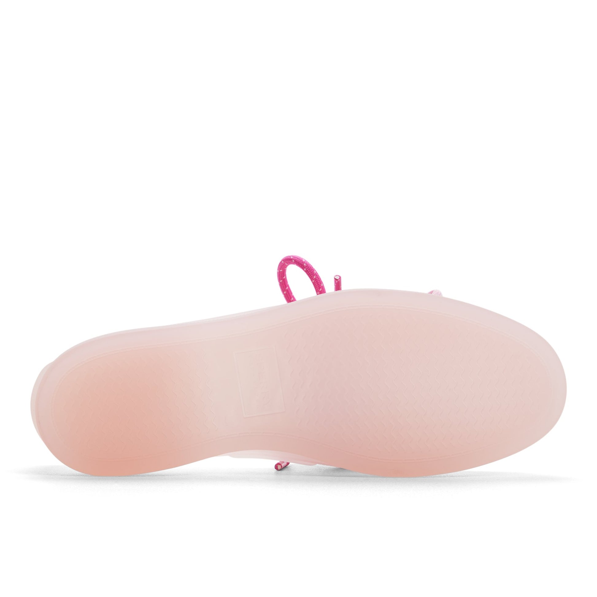 Close-up of the Pink Authentic Original™  2-Eye Jelly Boat Shoe