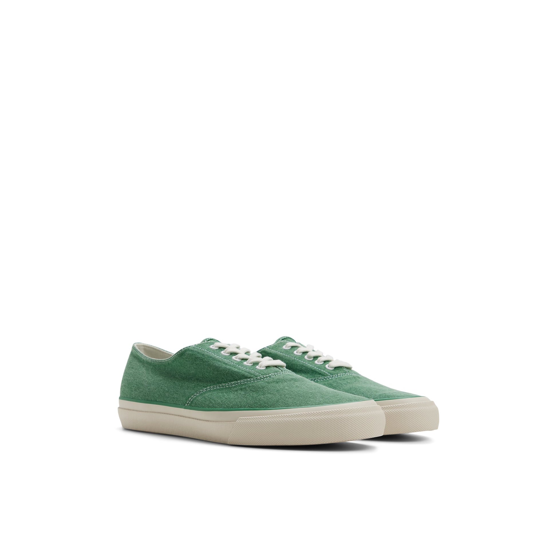 Side view of Amazon Green Sperry x Todd Snyder x Mister Rogers' Neighborhood CVO Sneaker Reissue Low Top Sneakers