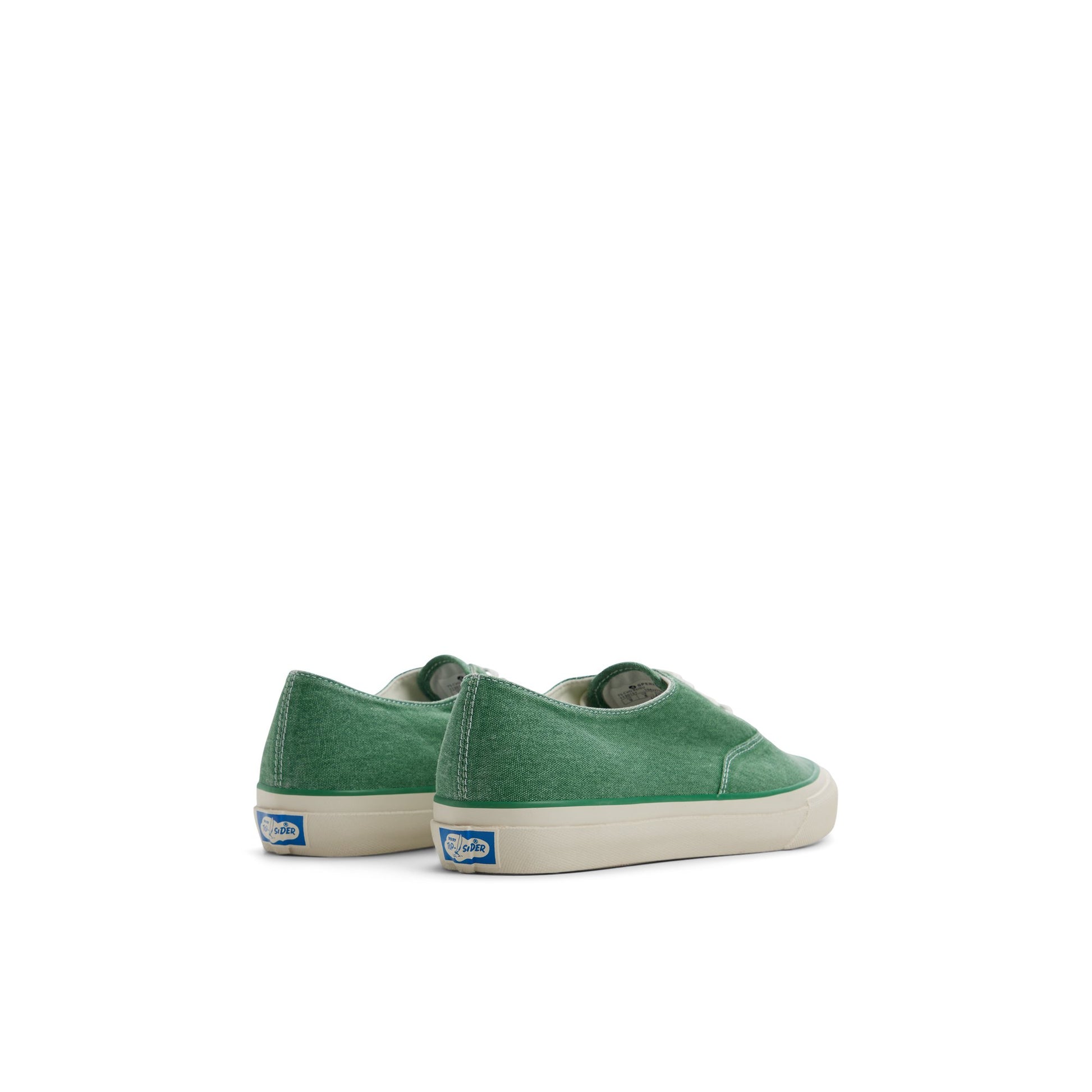 Three-quarter angle of Amazon Green Sperry x Todd Snyder x Mister Rogers' Neighborhood CVO Sneaker Reissue Low Top Sneakers's front side