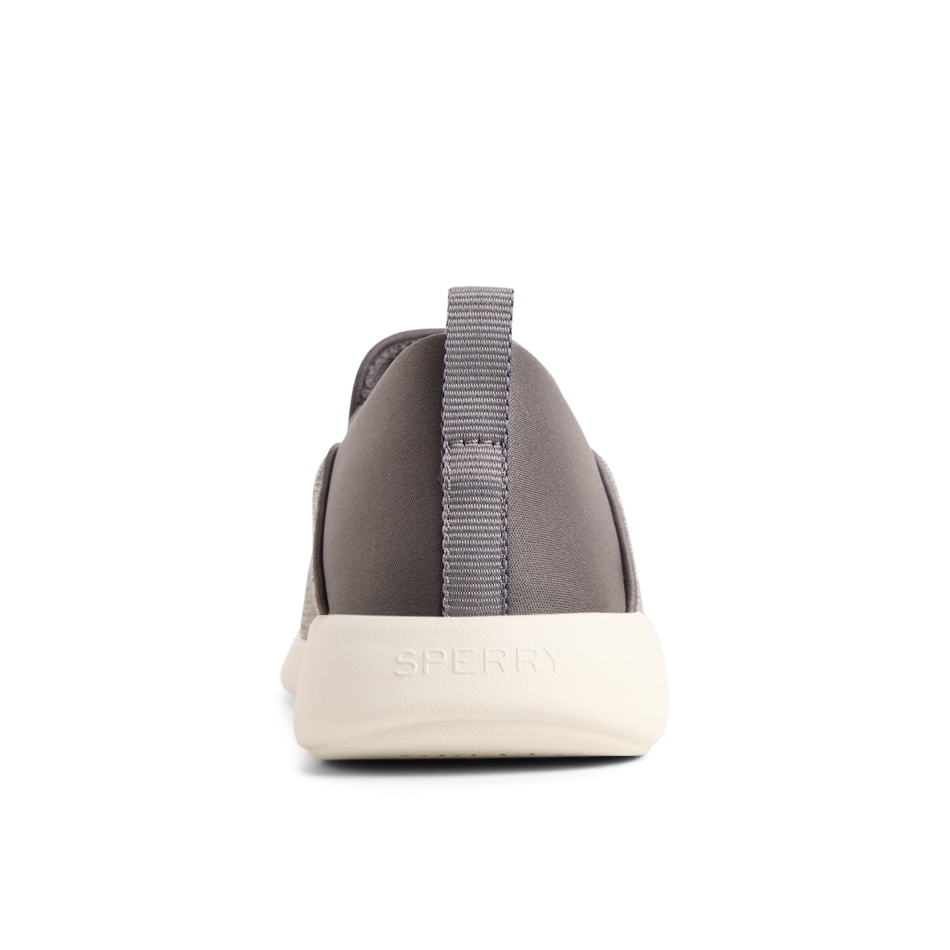 Three-quarter angle of Charcoal Harpoon Crush Back Sneaker Slip-on Sneakers's front side