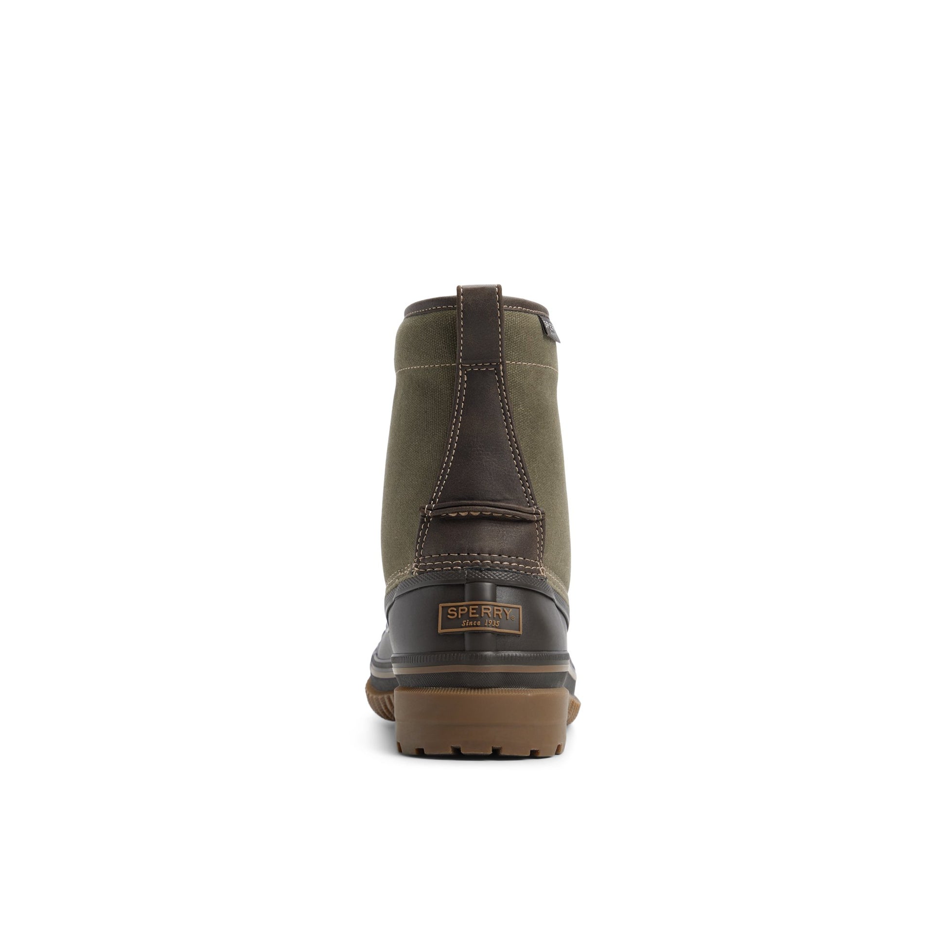 Three-quarter angle of Olive Drake Boot Duck Boots's front side