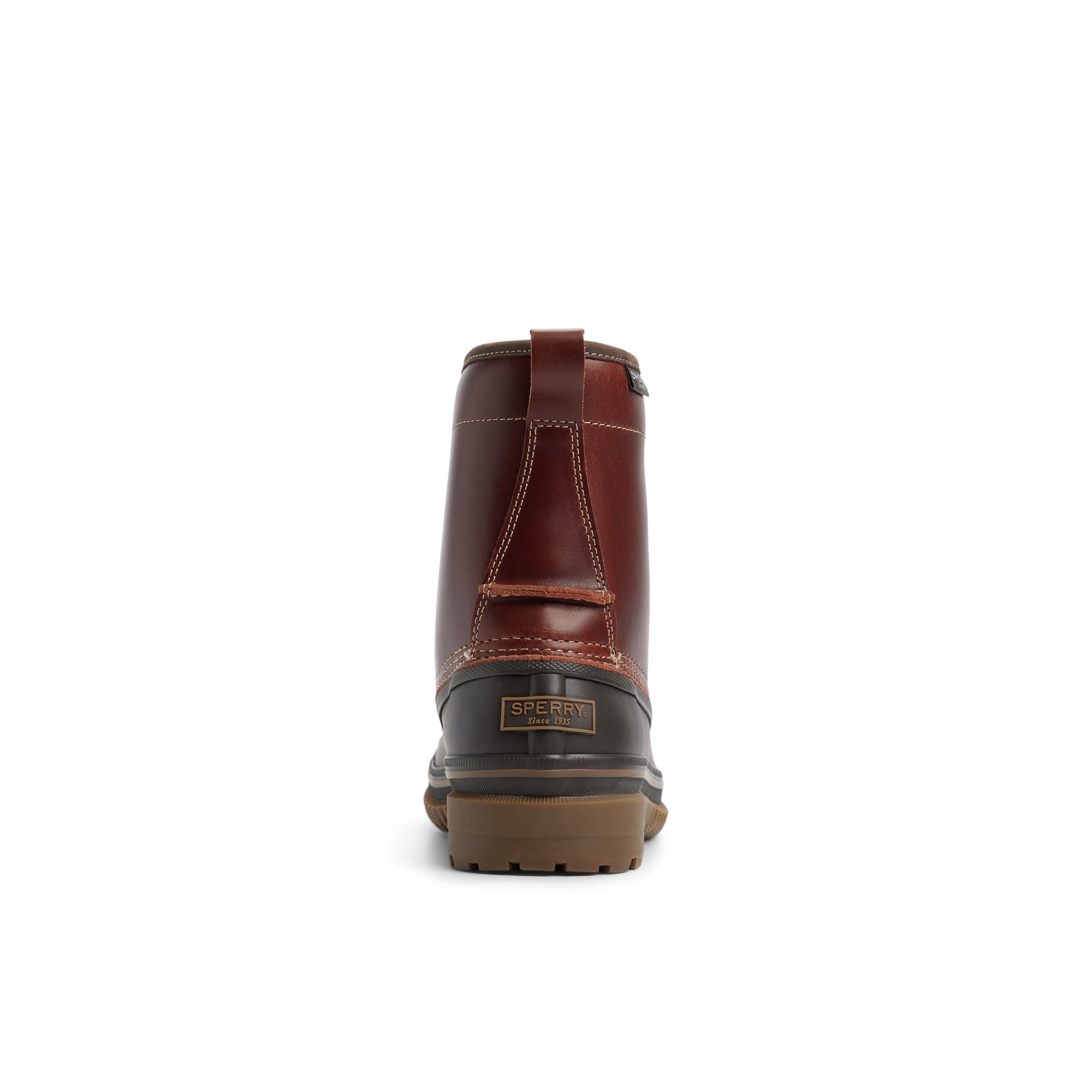 Three-quarter angle of Dark red Drake Boot Duck Boots's front side