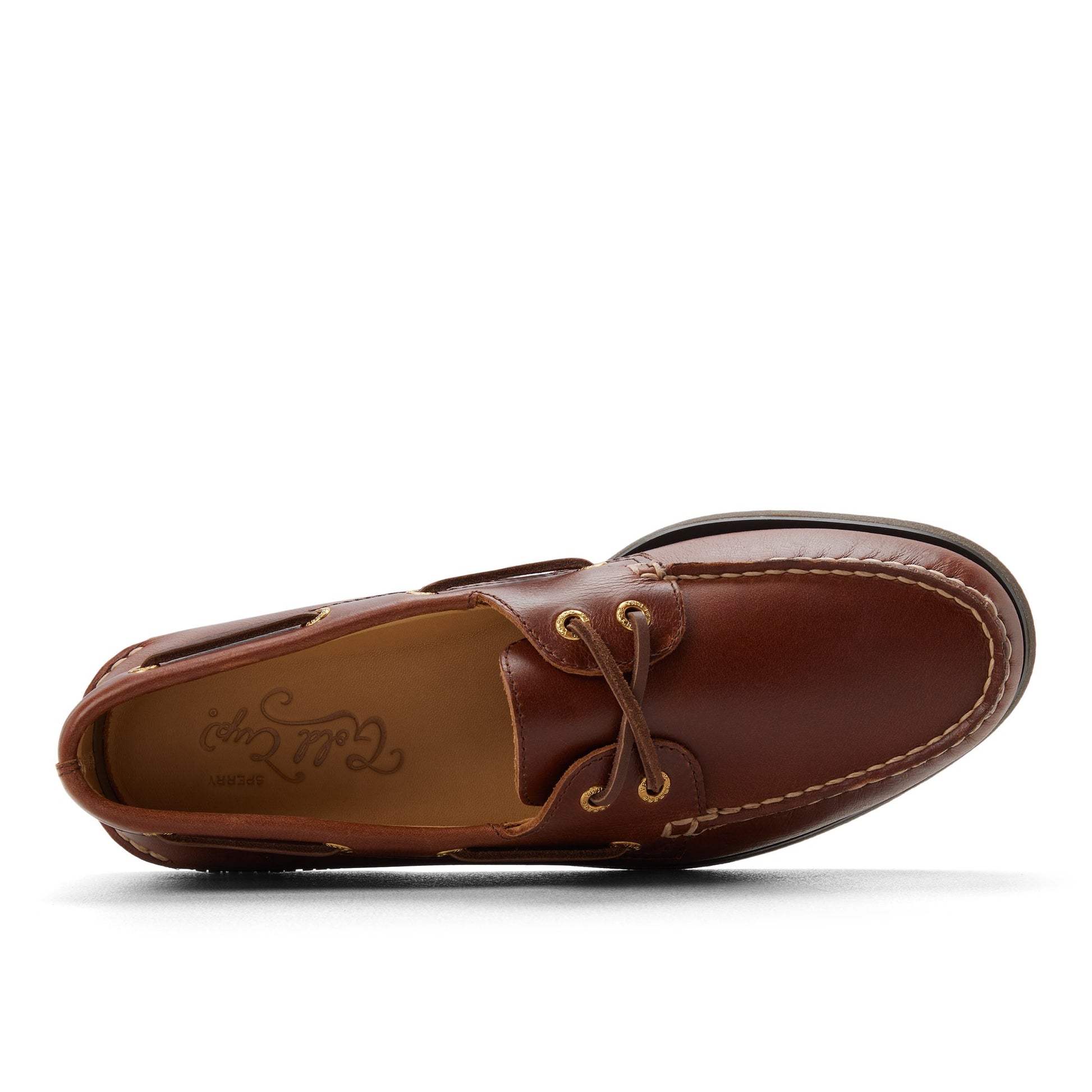 Top-down view of the Tan Gold Cup™ Authentic Original™ 2-Eye Boat Shoe Boat Shoe