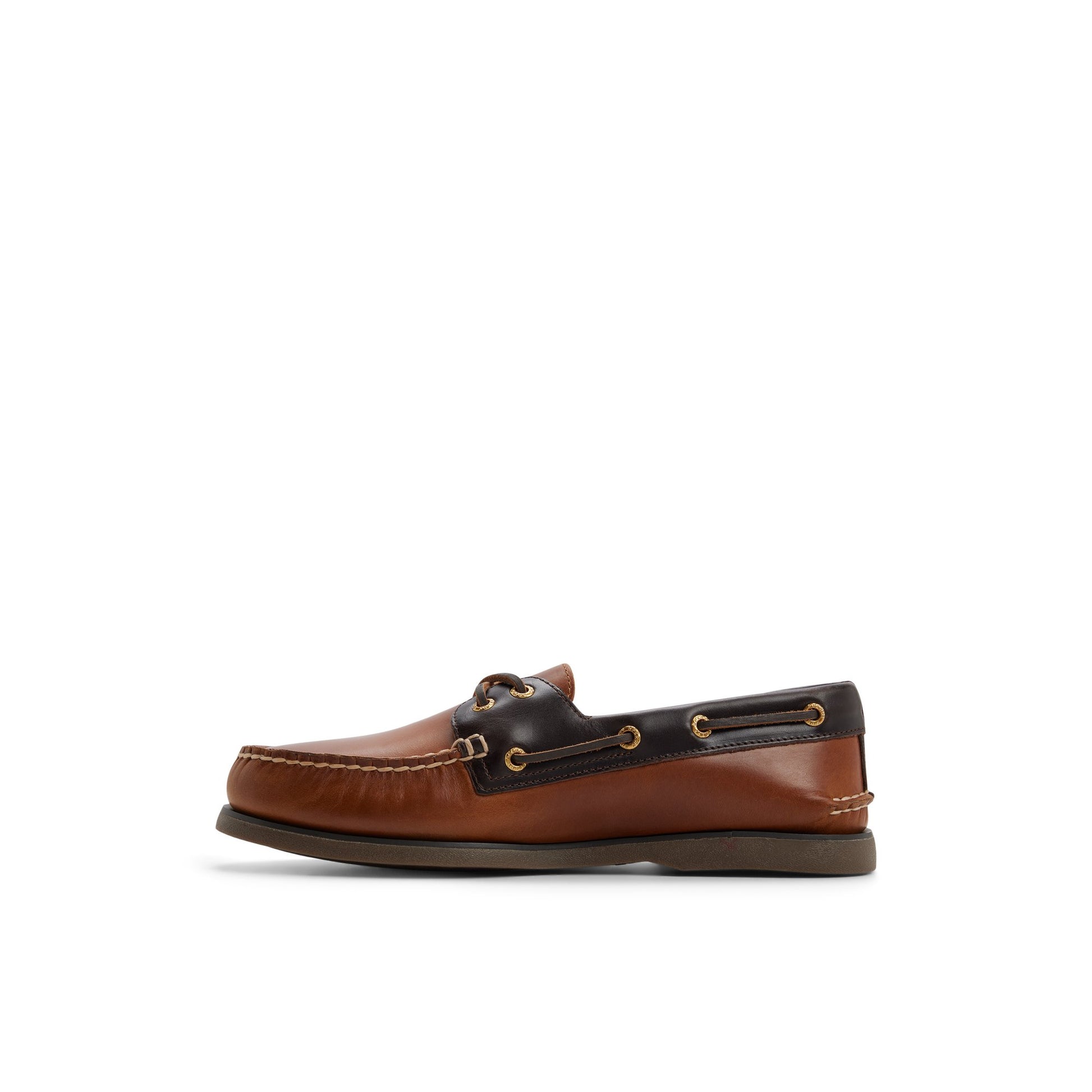 Three-quarter angle of Light brown Gold Cup™ Authentic Original™ 2-Eye Boat Shoe Boat Shoes's back side