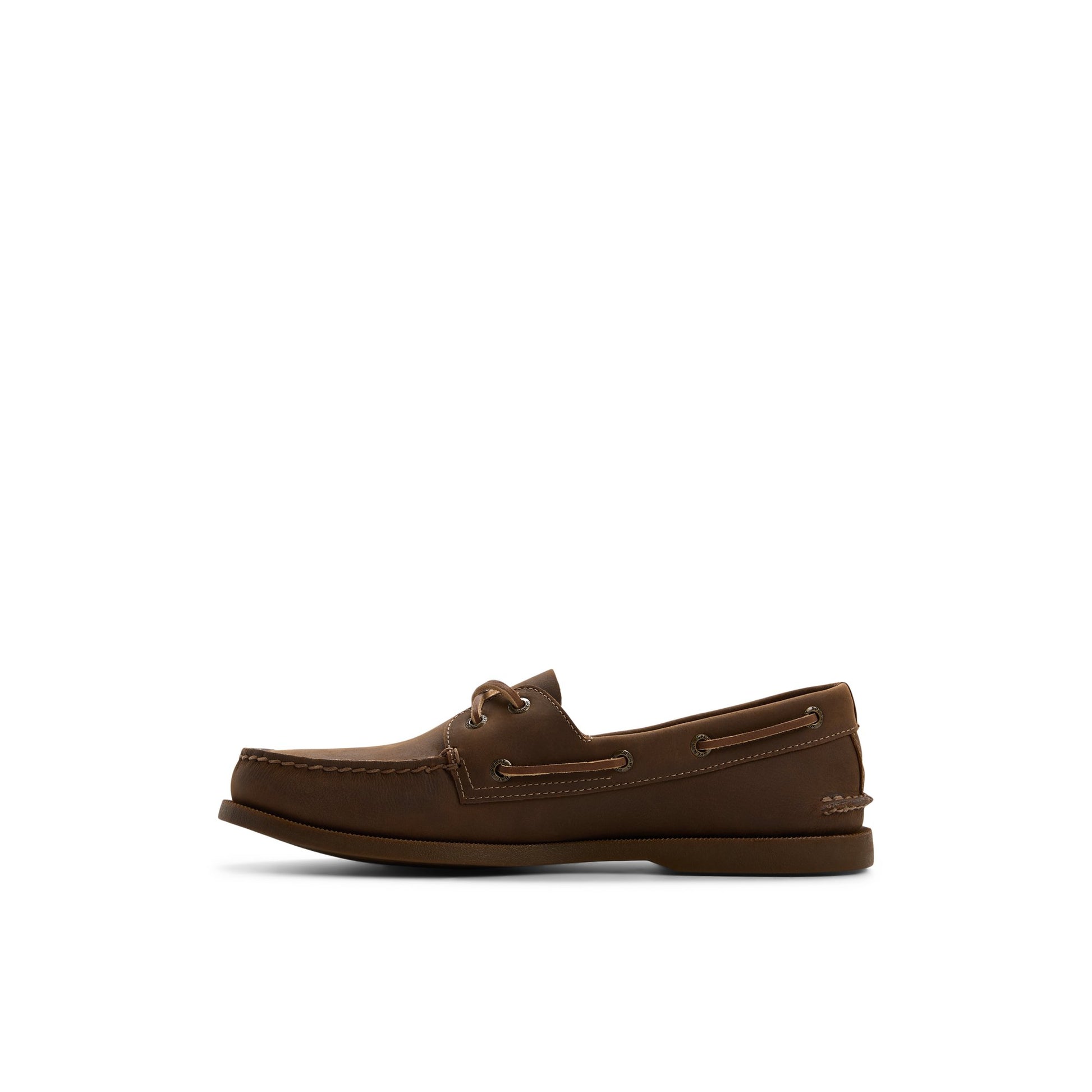 Three-quarter angle of Brown Authentic Original™ 2-Eye Boat Shoe Boat Shoe's back side