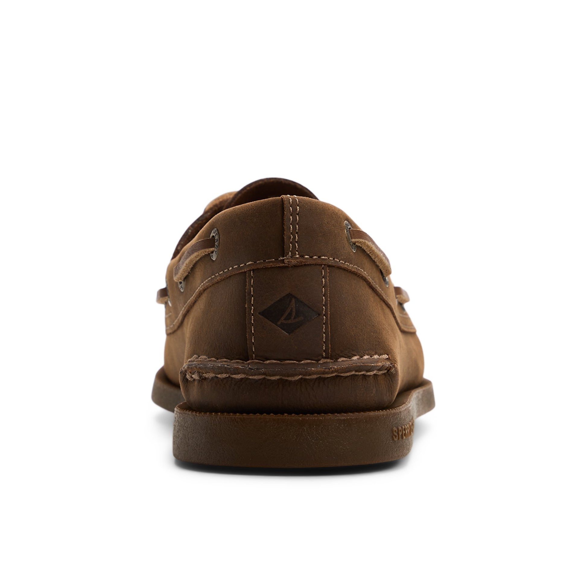 Three-quarter angle of Brown Authentic Original™ 2-Eye Boat Shoe Boat Shoe's front side