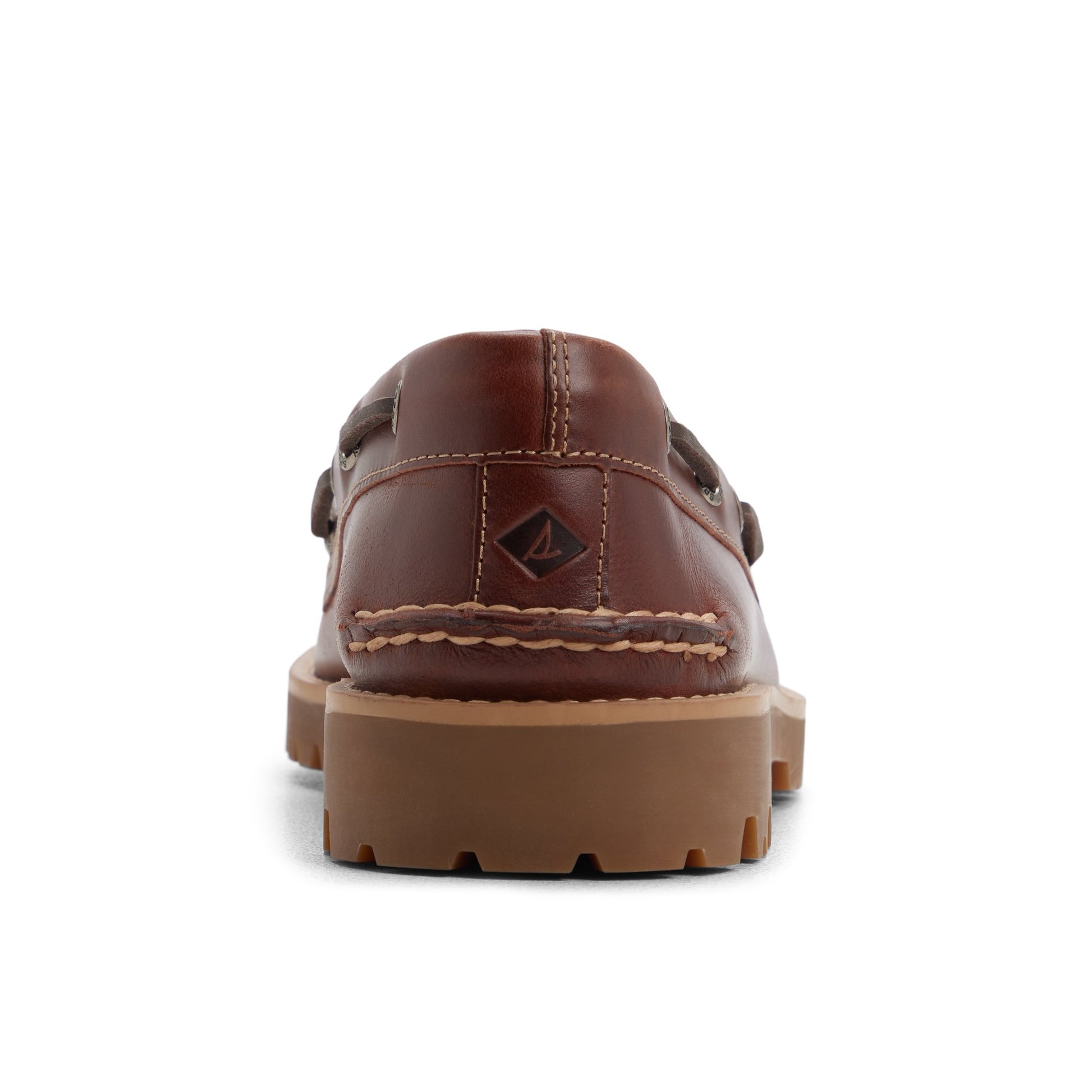 Three-quarter angle of Dark red Authentic Original™ 2-Eye Lug Boat Shoe Boat Shoe's front side
