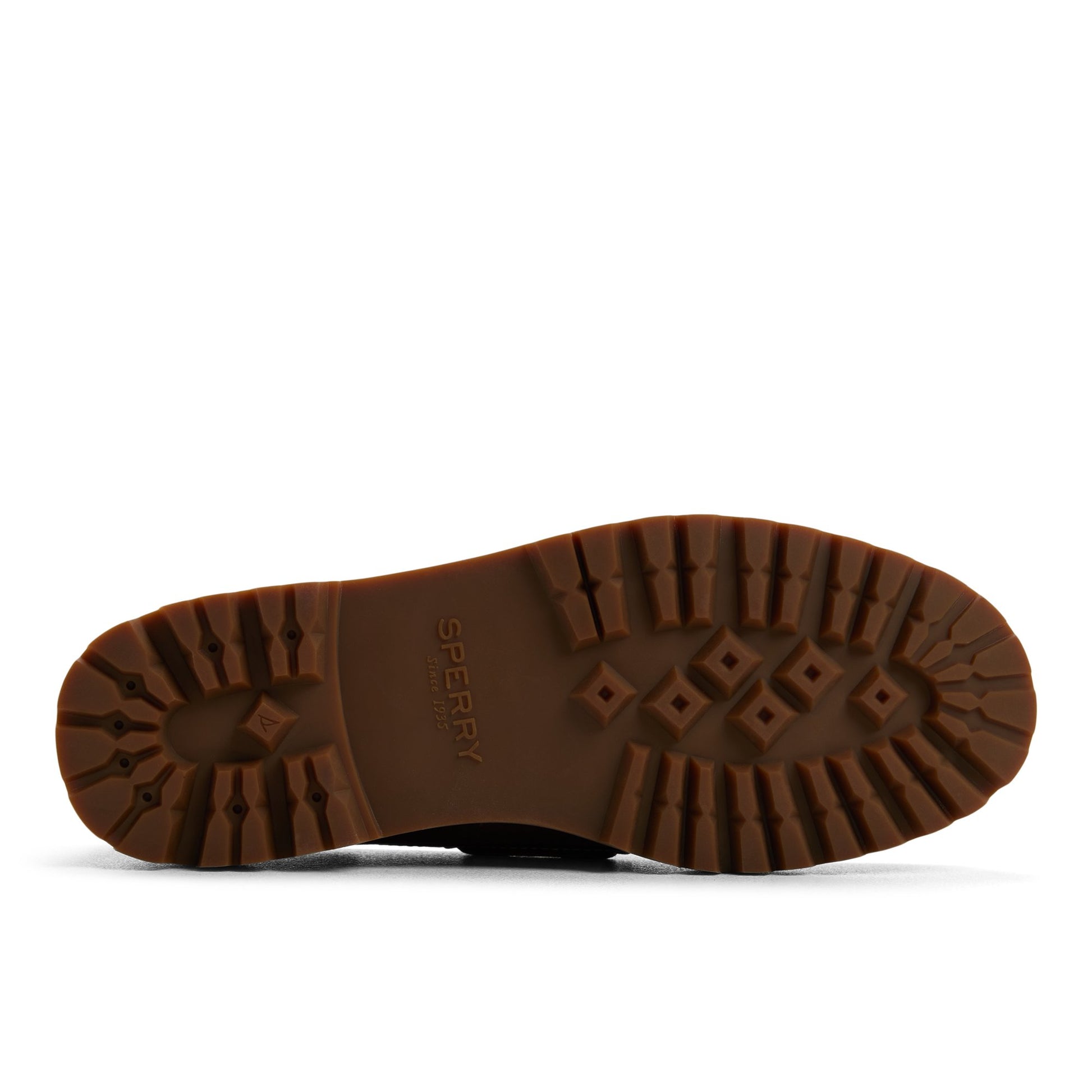 Close-up of the Royal brown Authentic Original™ 2-Eye Lug Boat Shoe Boat Shoe