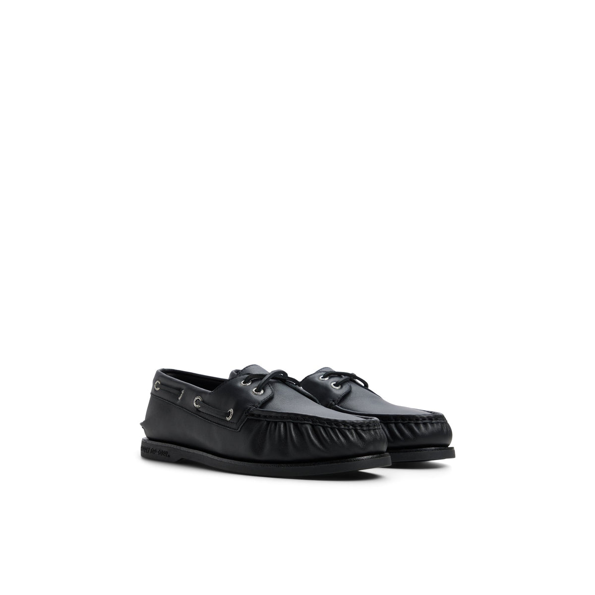 Side view of Black Authentic Original™ Cloud Boat Shoe Boat Shoe